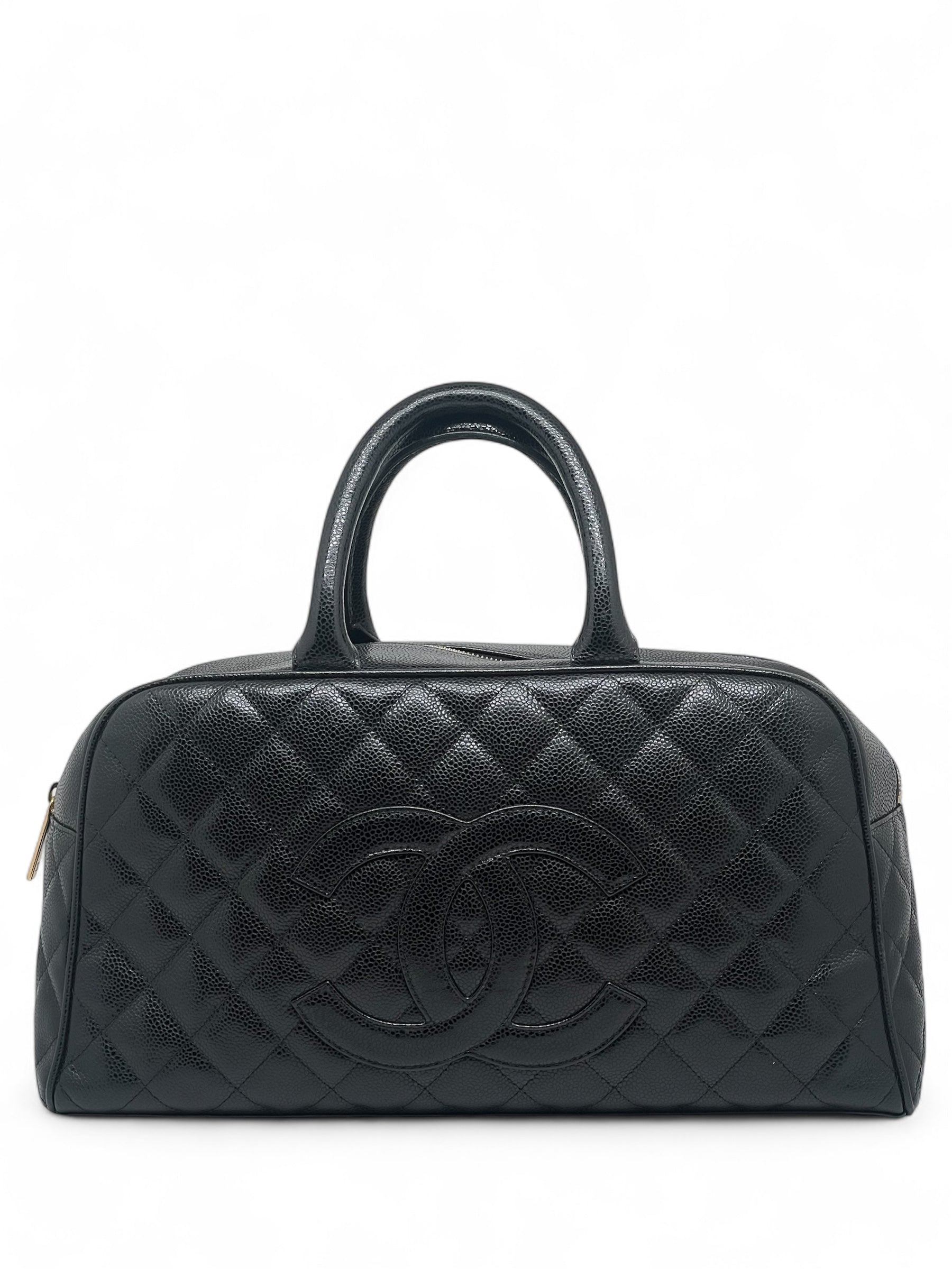 Chanel - Sac Boston en cuir caviar