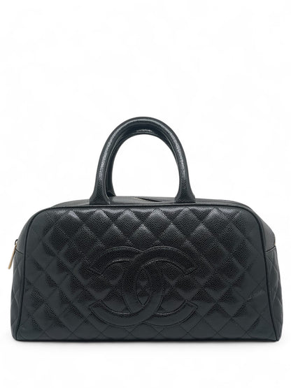 Chanel - Sac Boston en cuir caviar