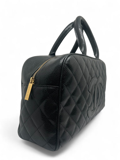 Chanel - Sac Boston en cuir caviar