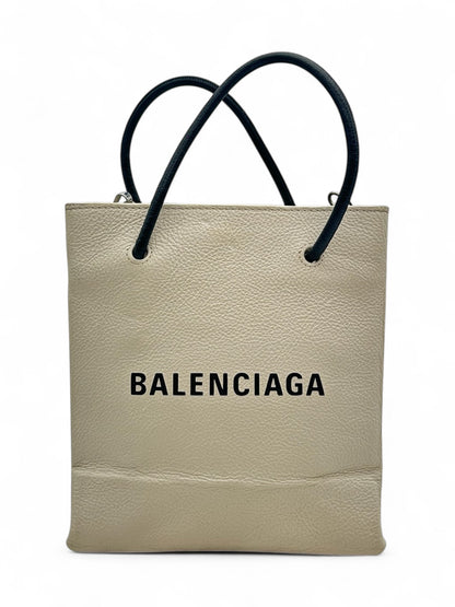 Balenciaga - Sac shopping north south blanc