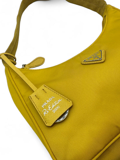 Prada - Sac Re-Edition nylon jaune