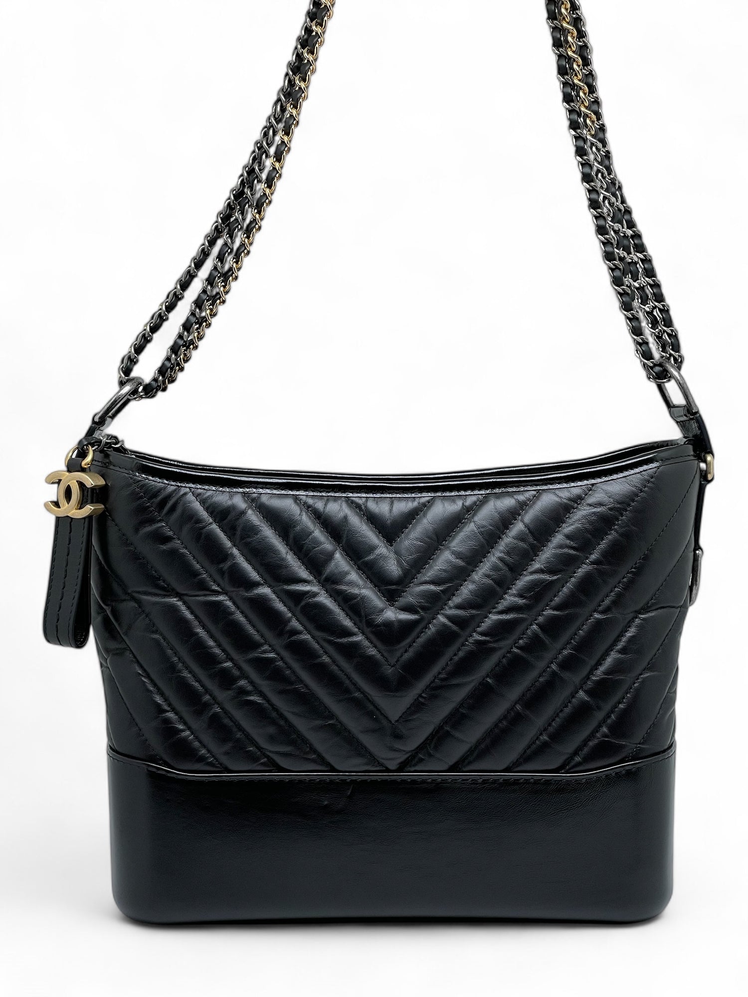 Chanel - Sac Gabrielle chevron noir
