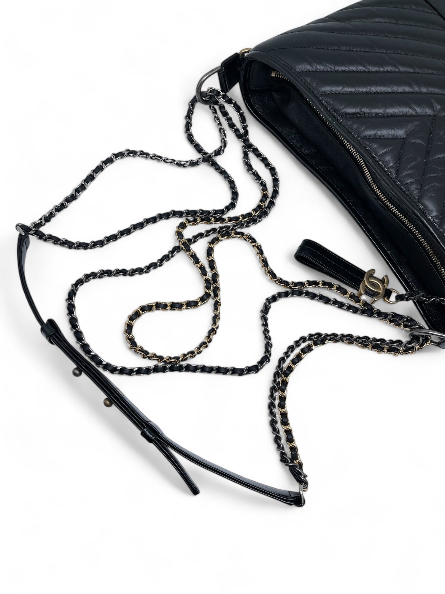 Chanel - Sac Gabrielle chevron noir