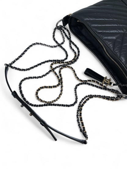 Chanel - Sac Gabrielle chevron noir