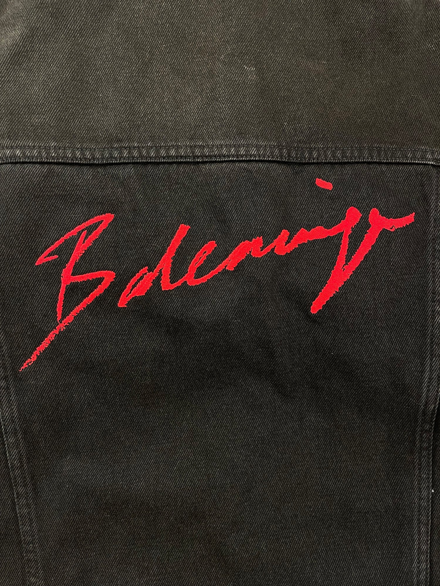 Balenciaga - Veste oversize en jean noir T34 oversized