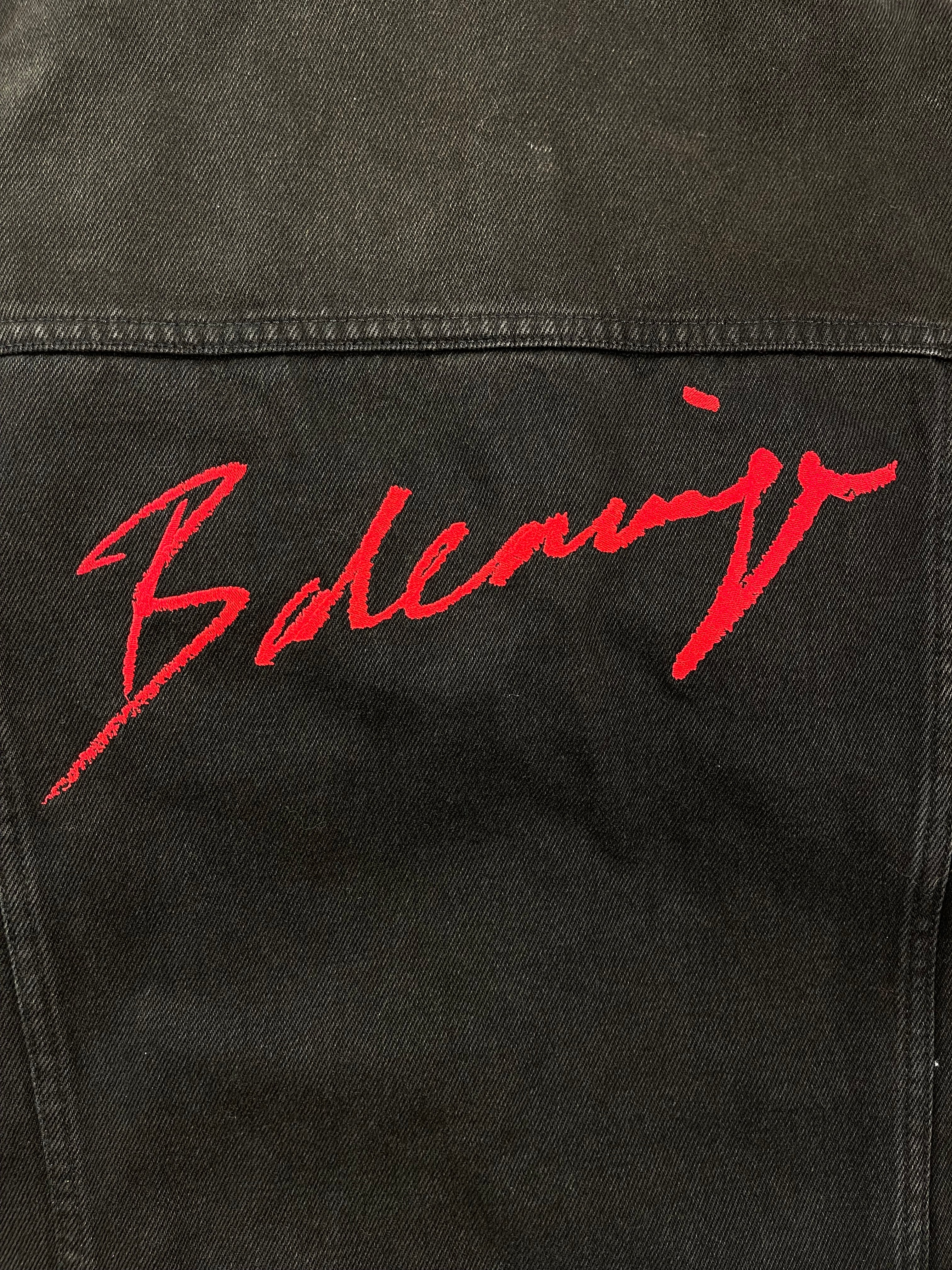 Balenciaga - Veste oversize en jean noir T34 oversized