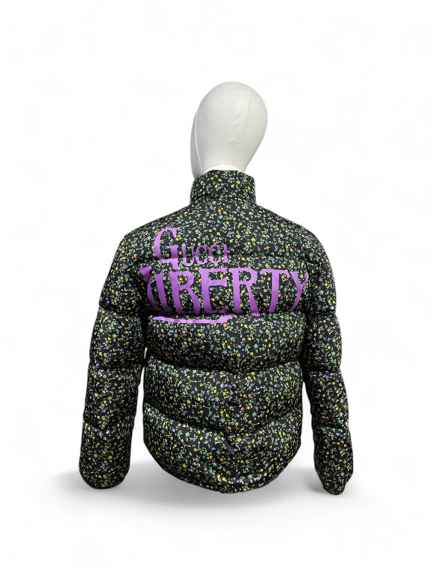 Gucci – Daunenjacke mit Blumen, Größe 36