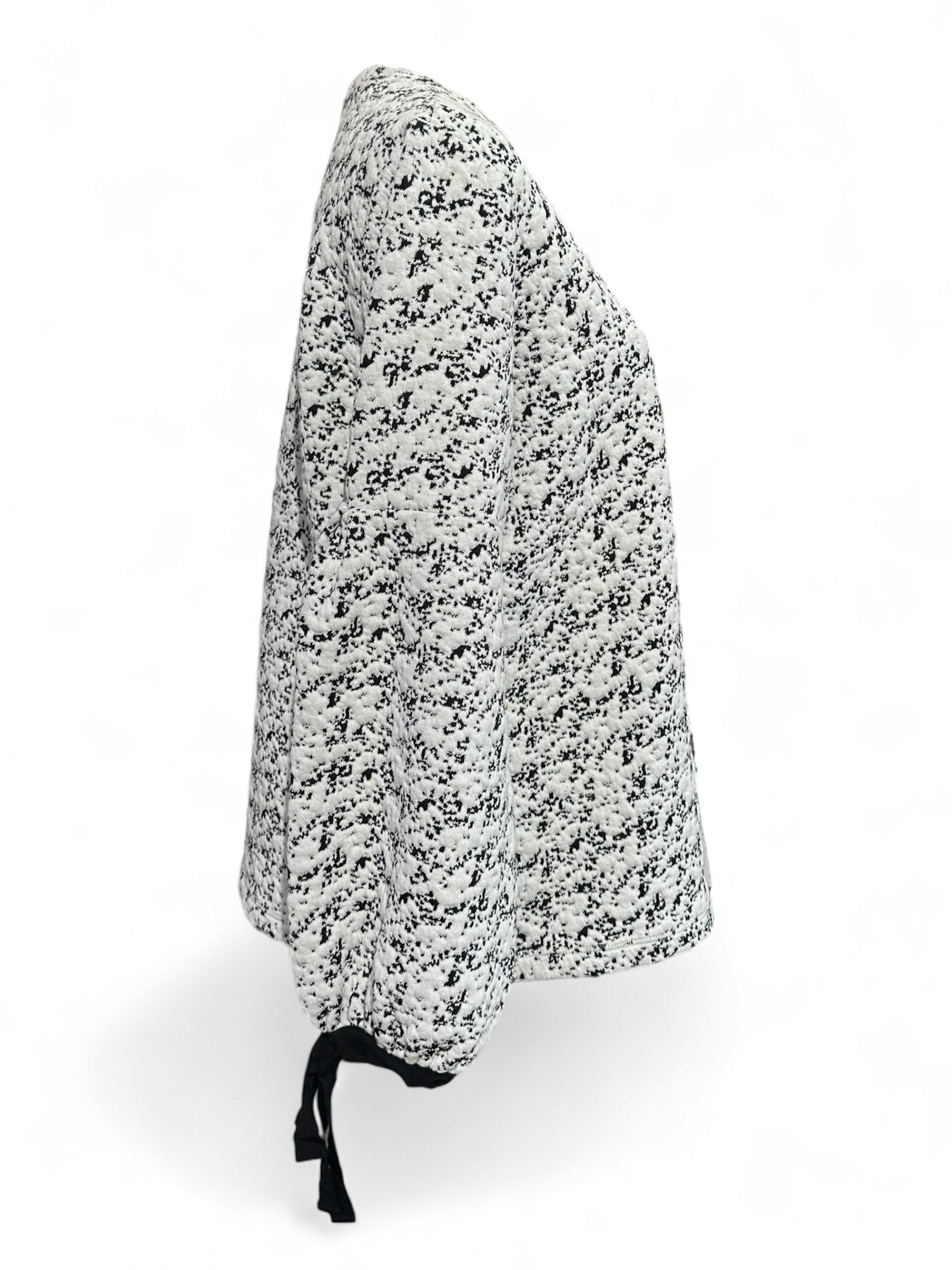 Karl Lagerfeld - Pull noir et blanc à ruban T36