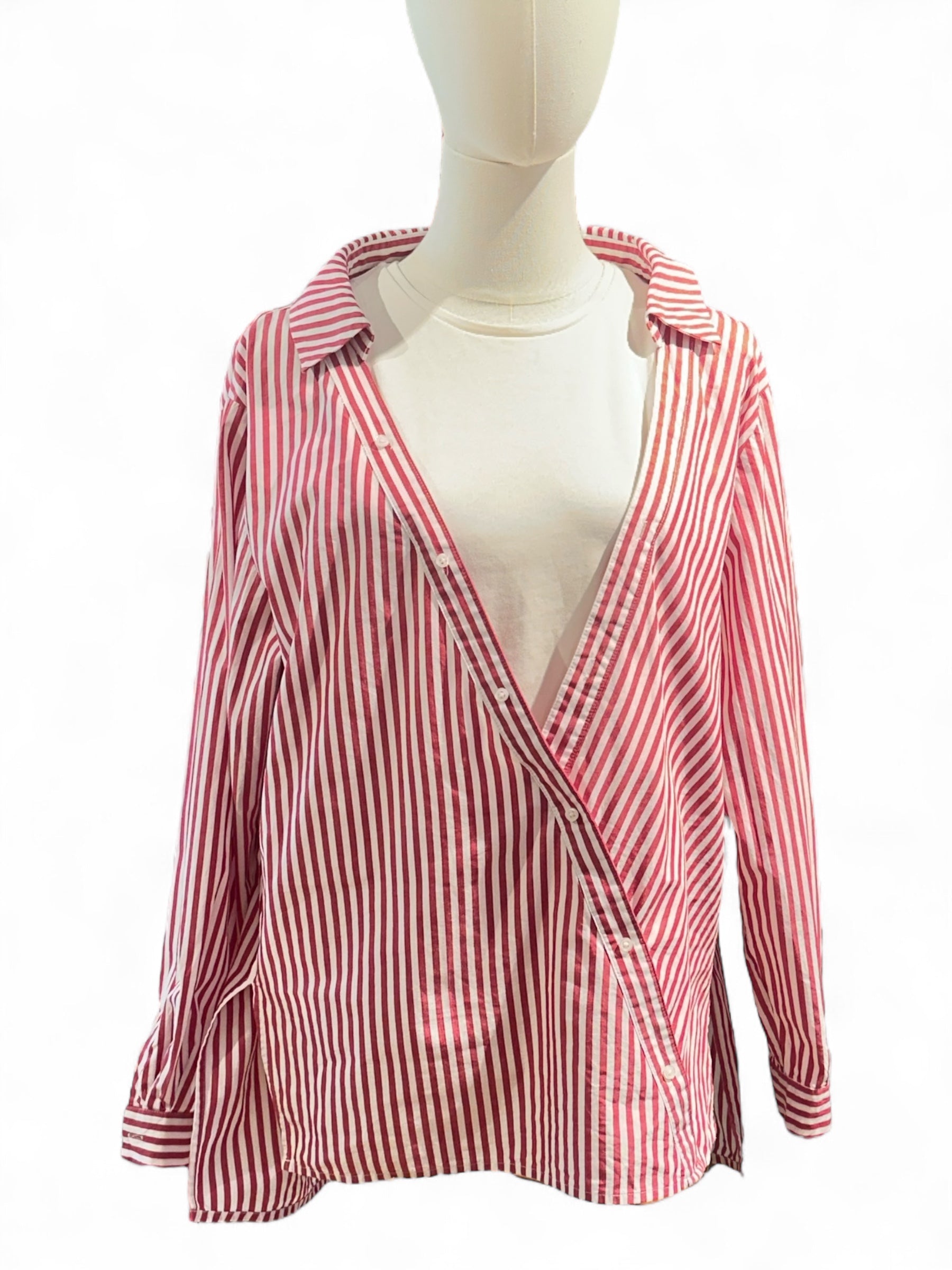 Maje - Deconstructed striped shirt, size 40