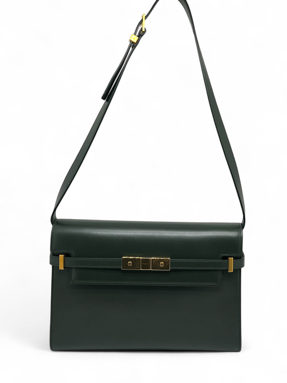 Saint Laurent - Sac à main en cuir Manhattan