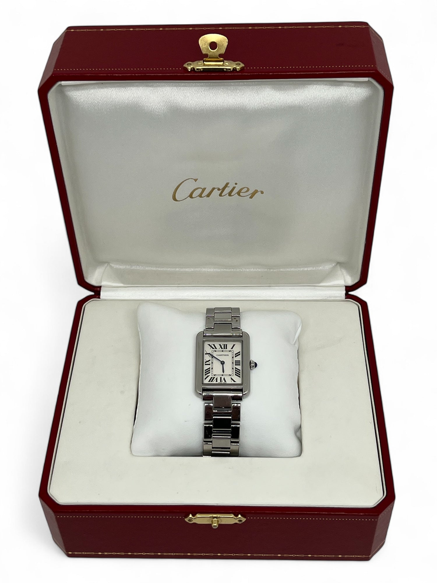 Cartier - Montre Cartier Tank solo en acier
