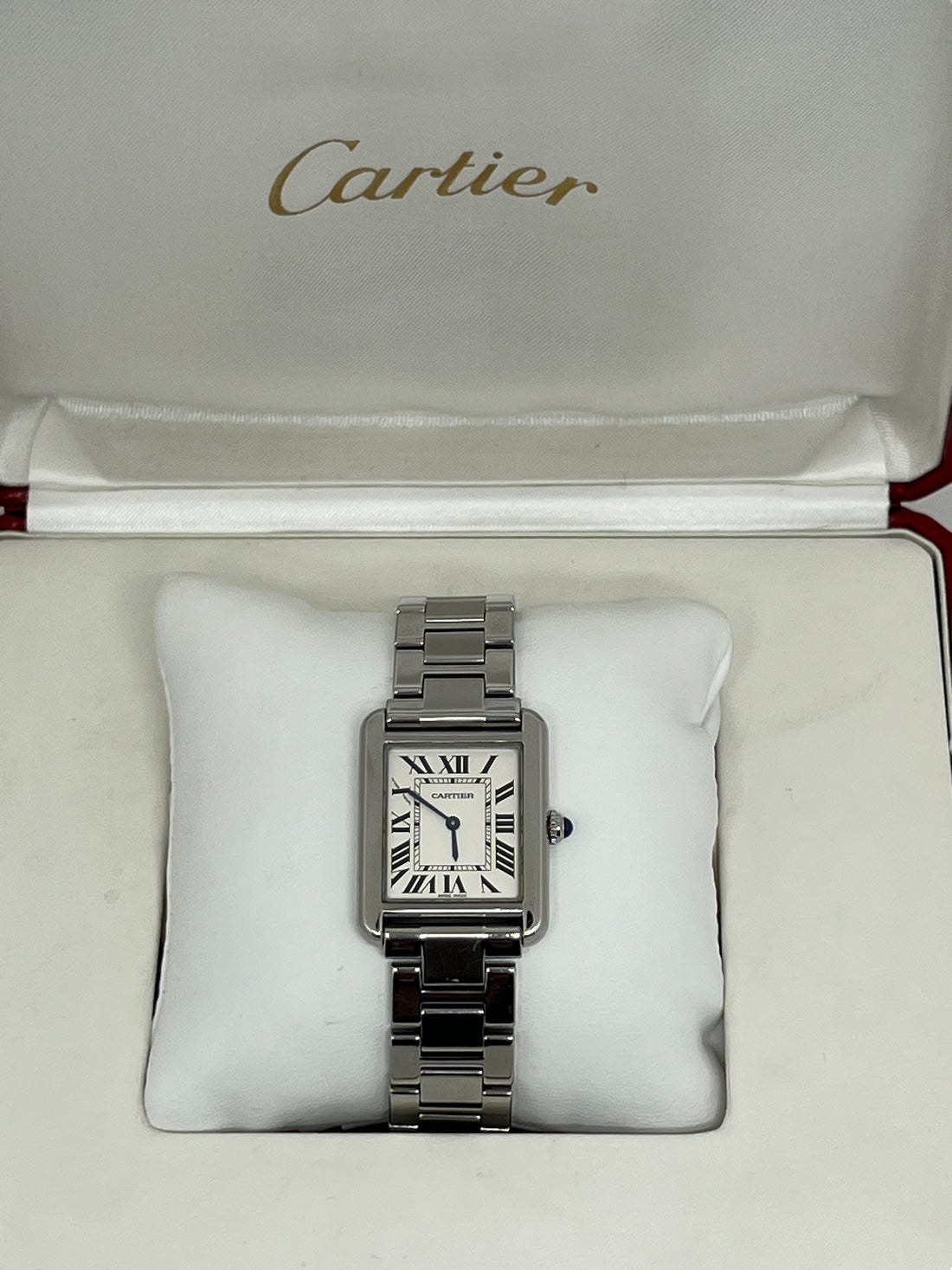 Cartier - Montre Cartier Tank solo en acier