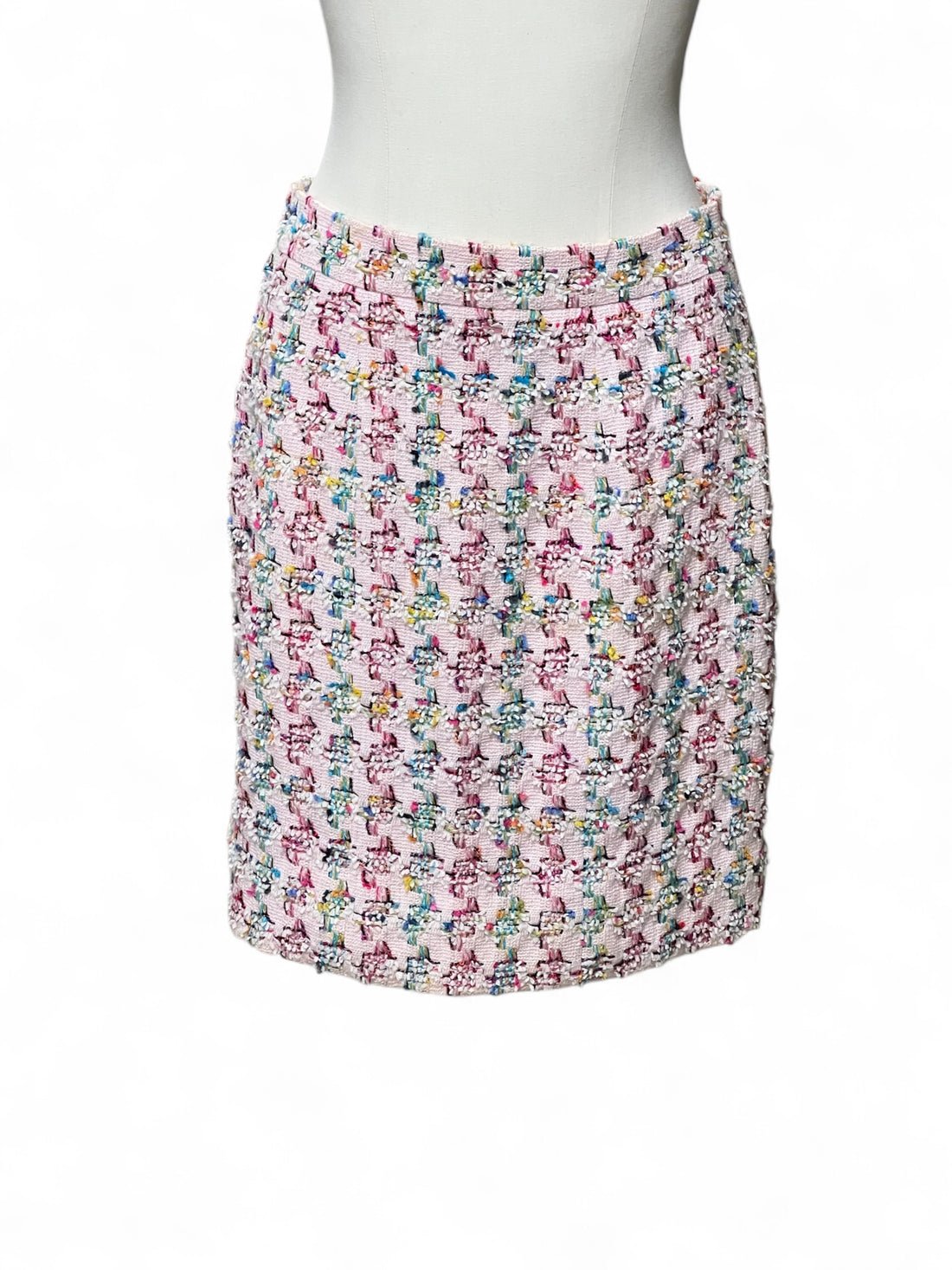 Chanel - Jupe en tweed rose T40