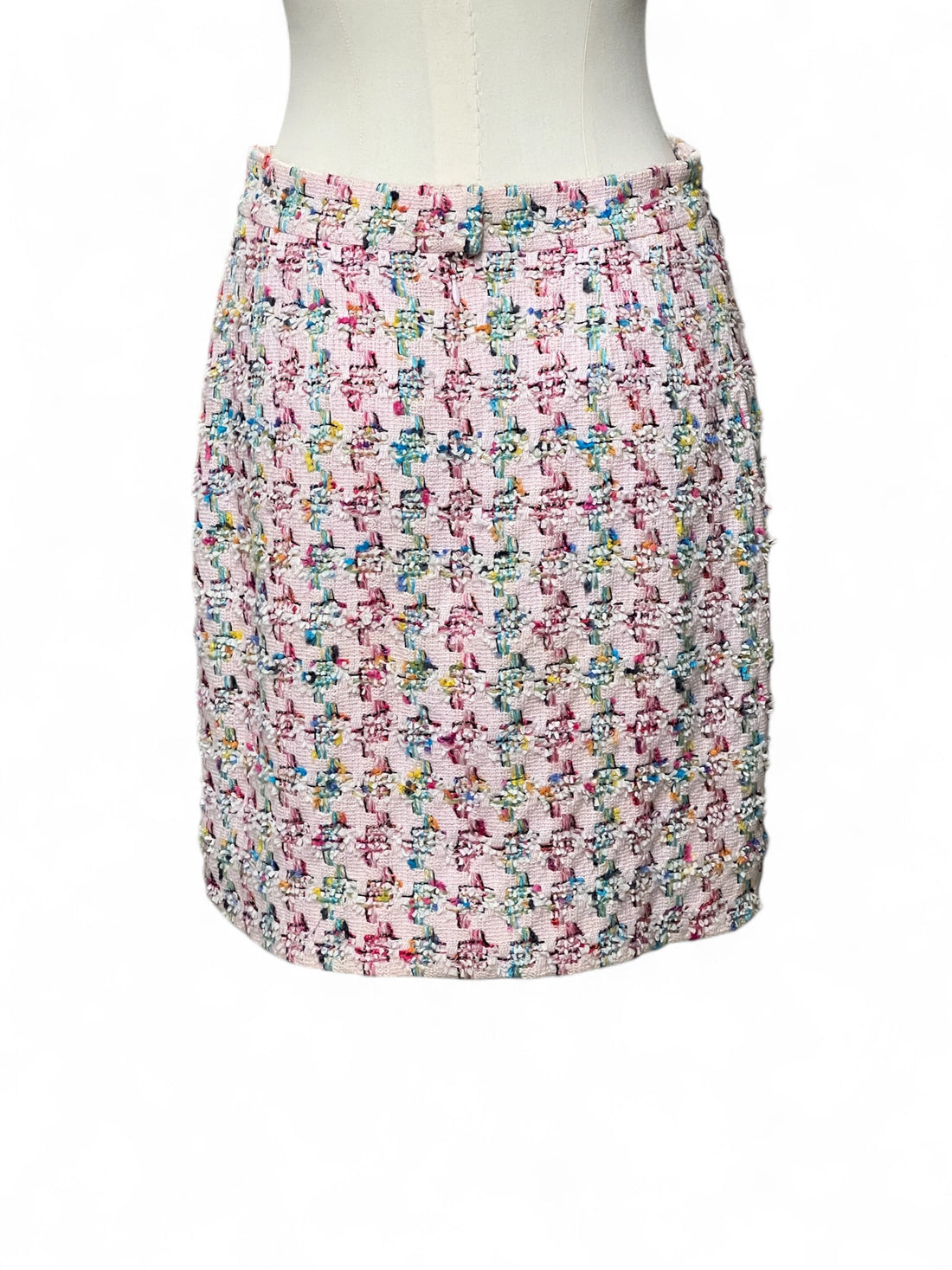 Chanel - Jupe en tweed rose T40