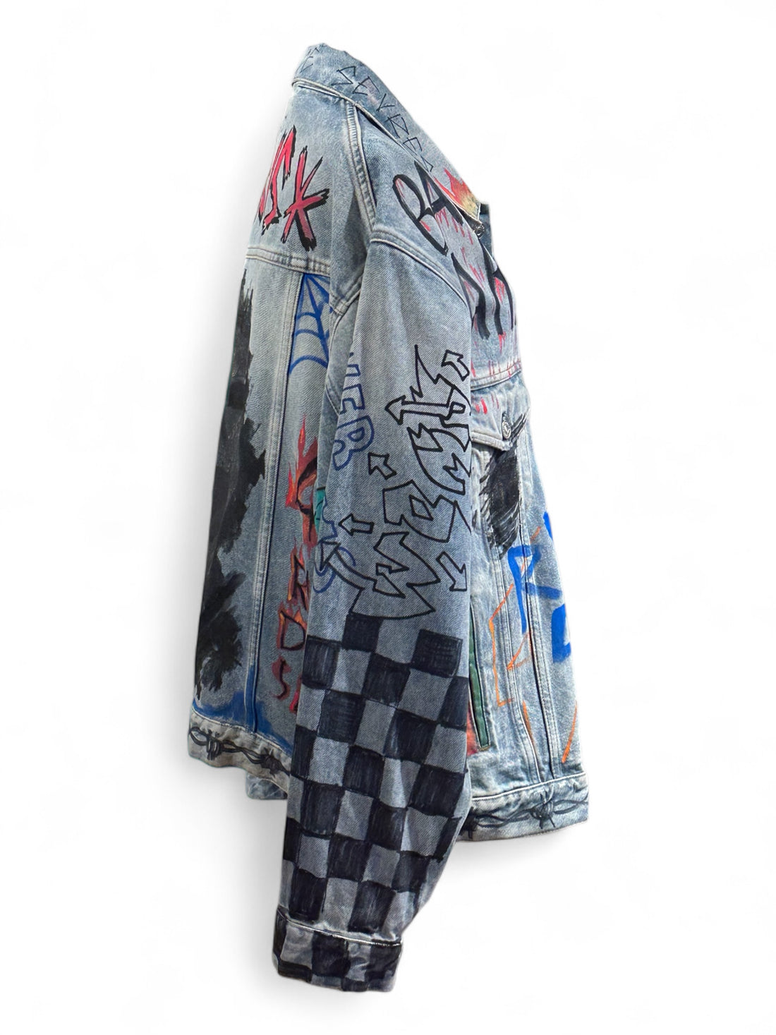 Balenciaga - Veste en jean à motifs T34