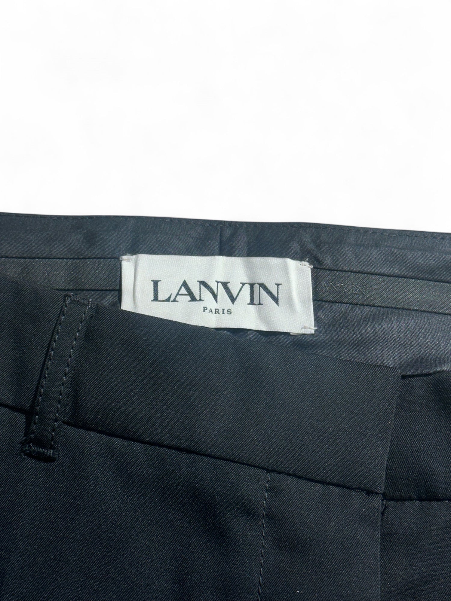Lanvin - Pantalon de tailleur noir T38