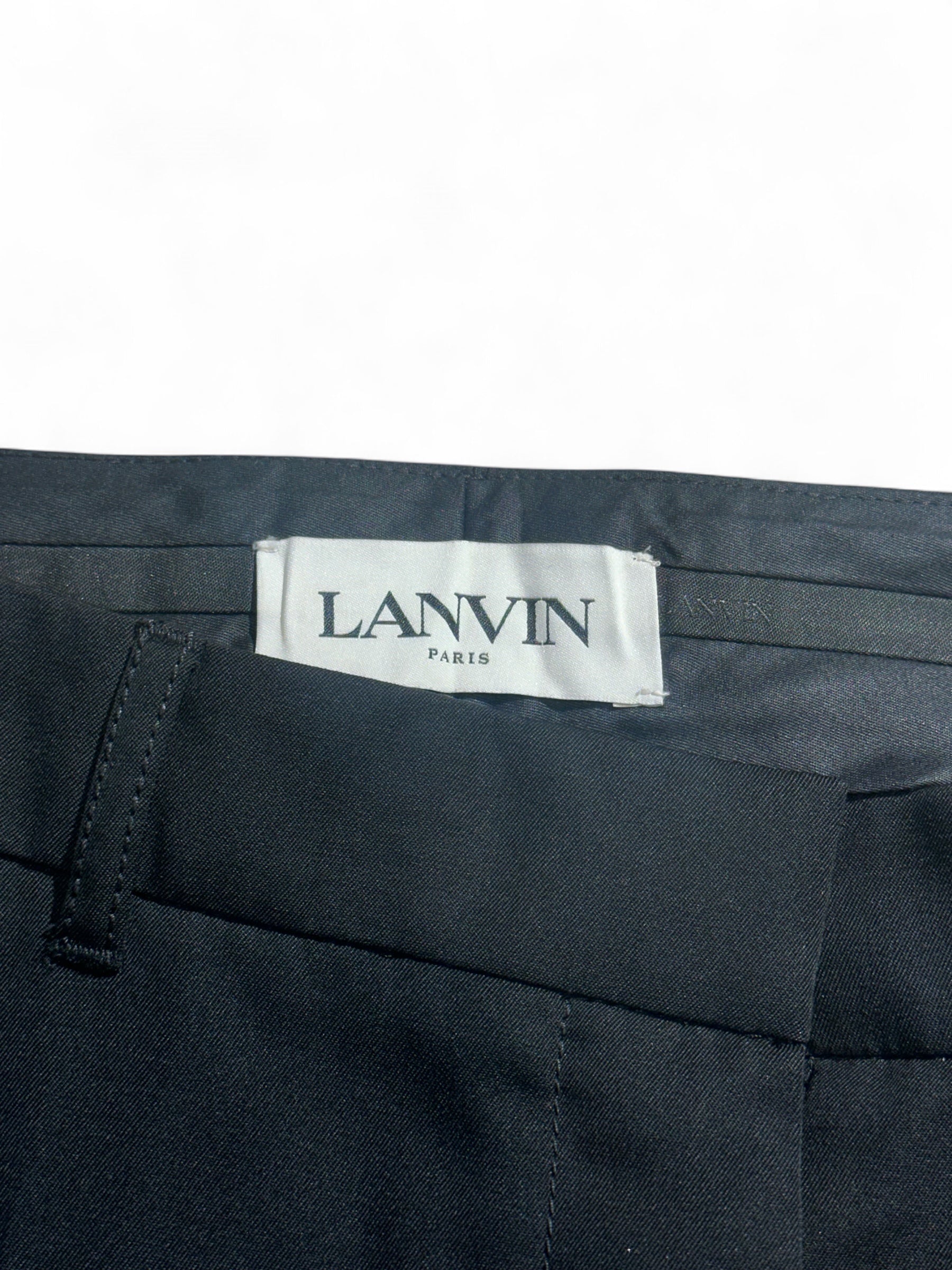 Lanvin - Pantalon de tailleur noir T38