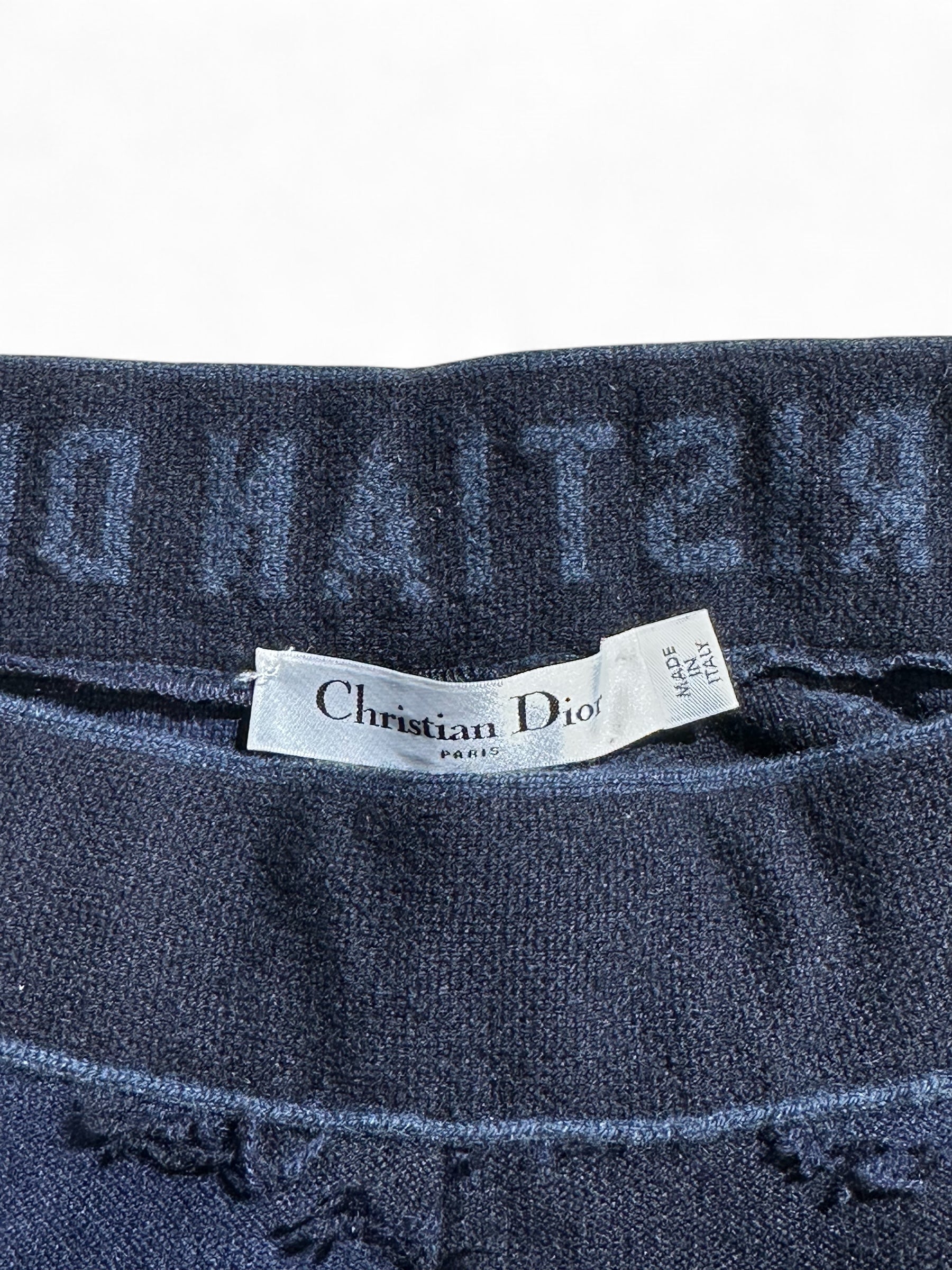 Christian Dior - Pantalon bleu camouflage à texture T34