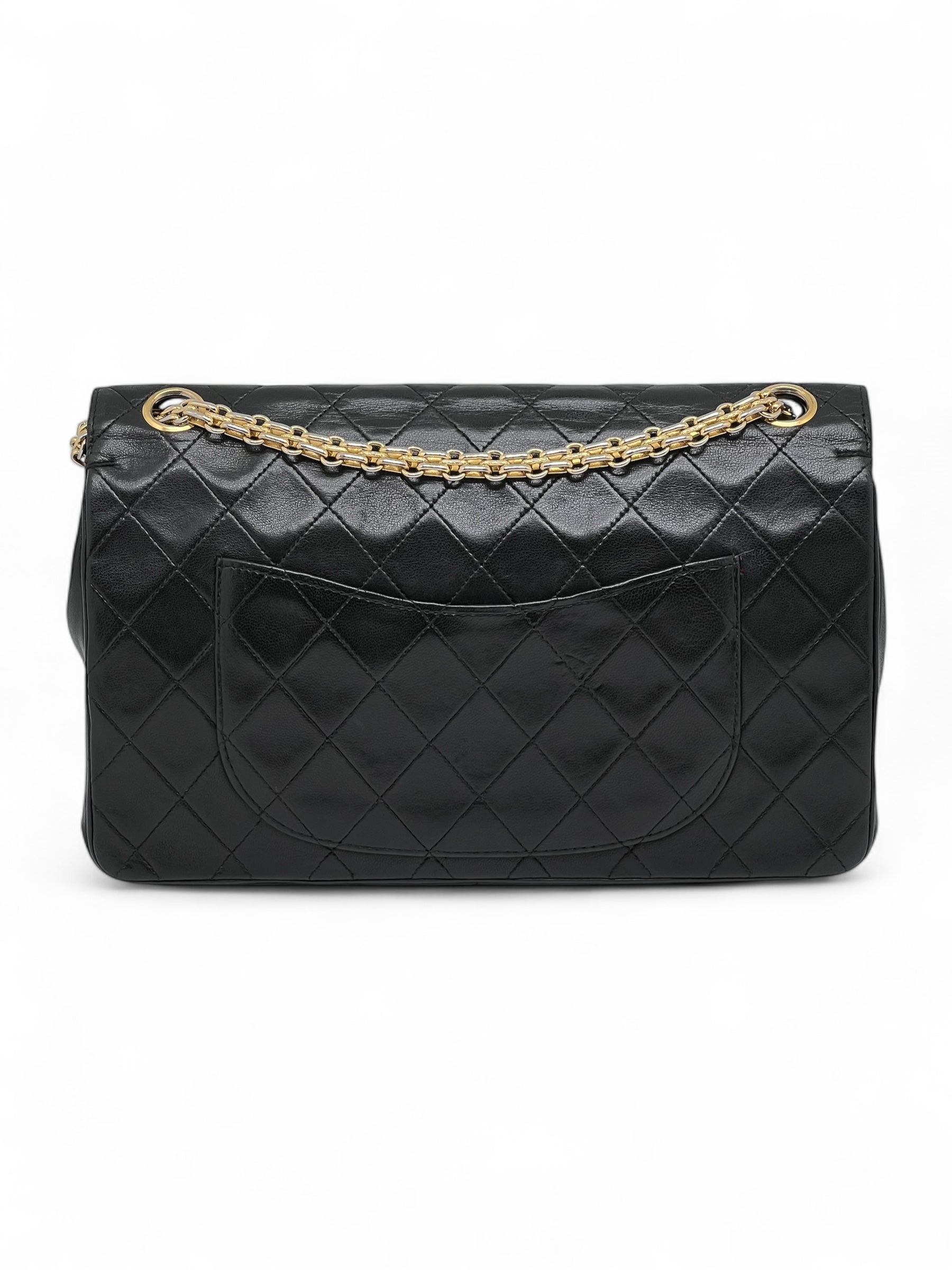 Chanel - Double flap bag with rice-grain chain