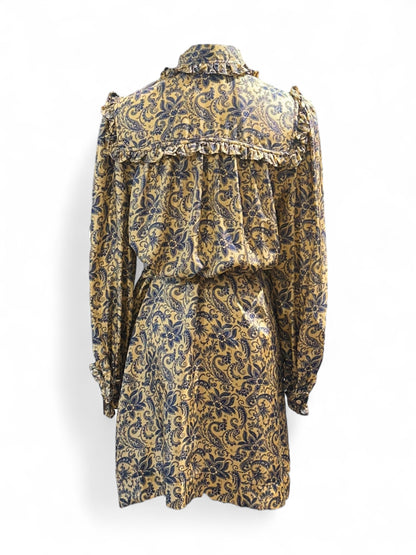 Sandro - Robe à motifs bleu T36