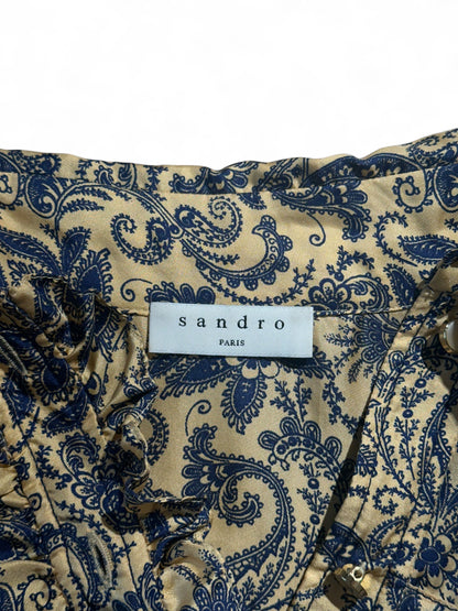 Sandro - Robe à motifs bleu T36
