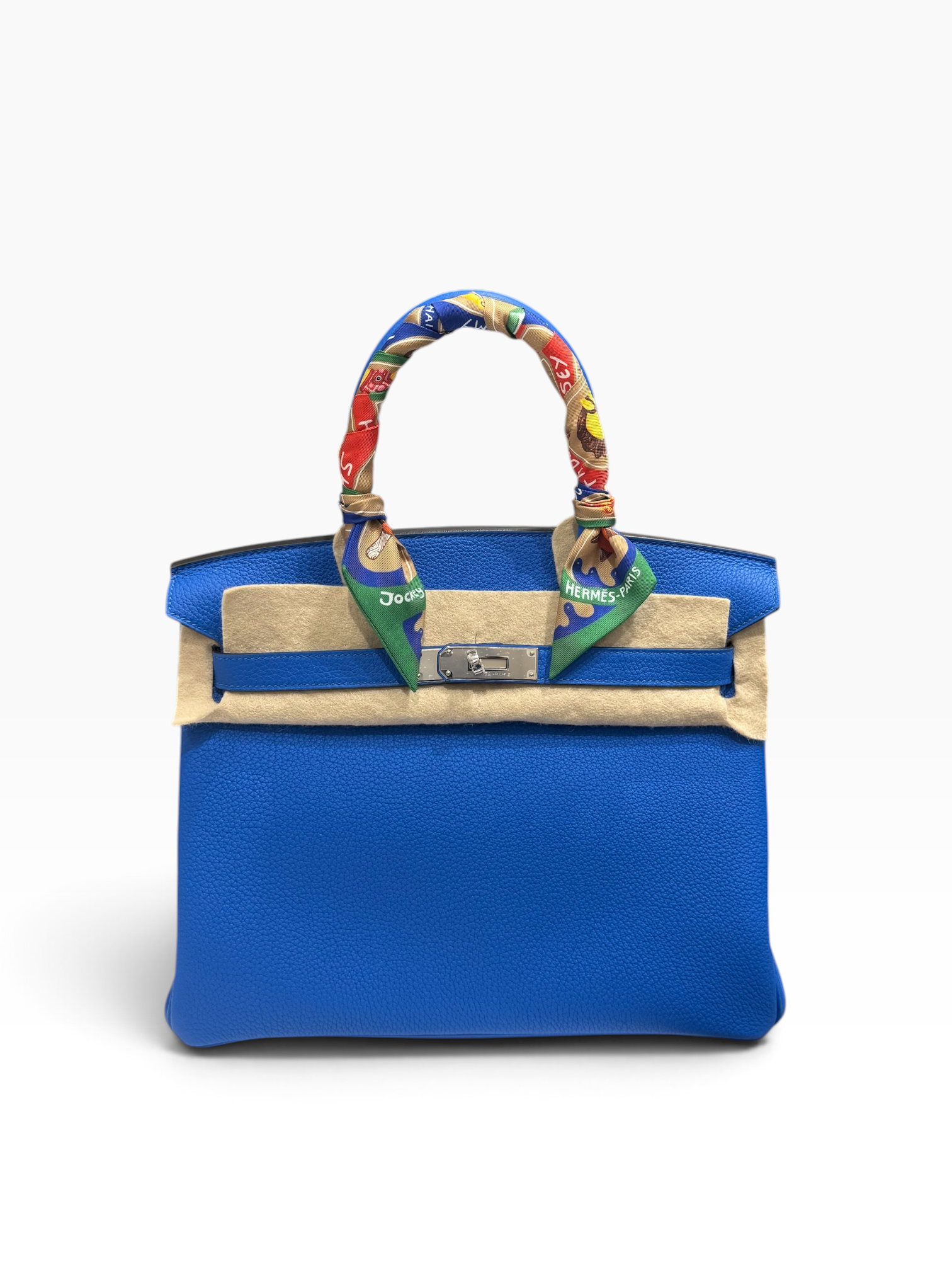 Hermès - Sac Birkin 30 Bleu Hydra PHW