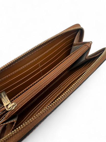 Burberry - Portefeuille à zip en cuir