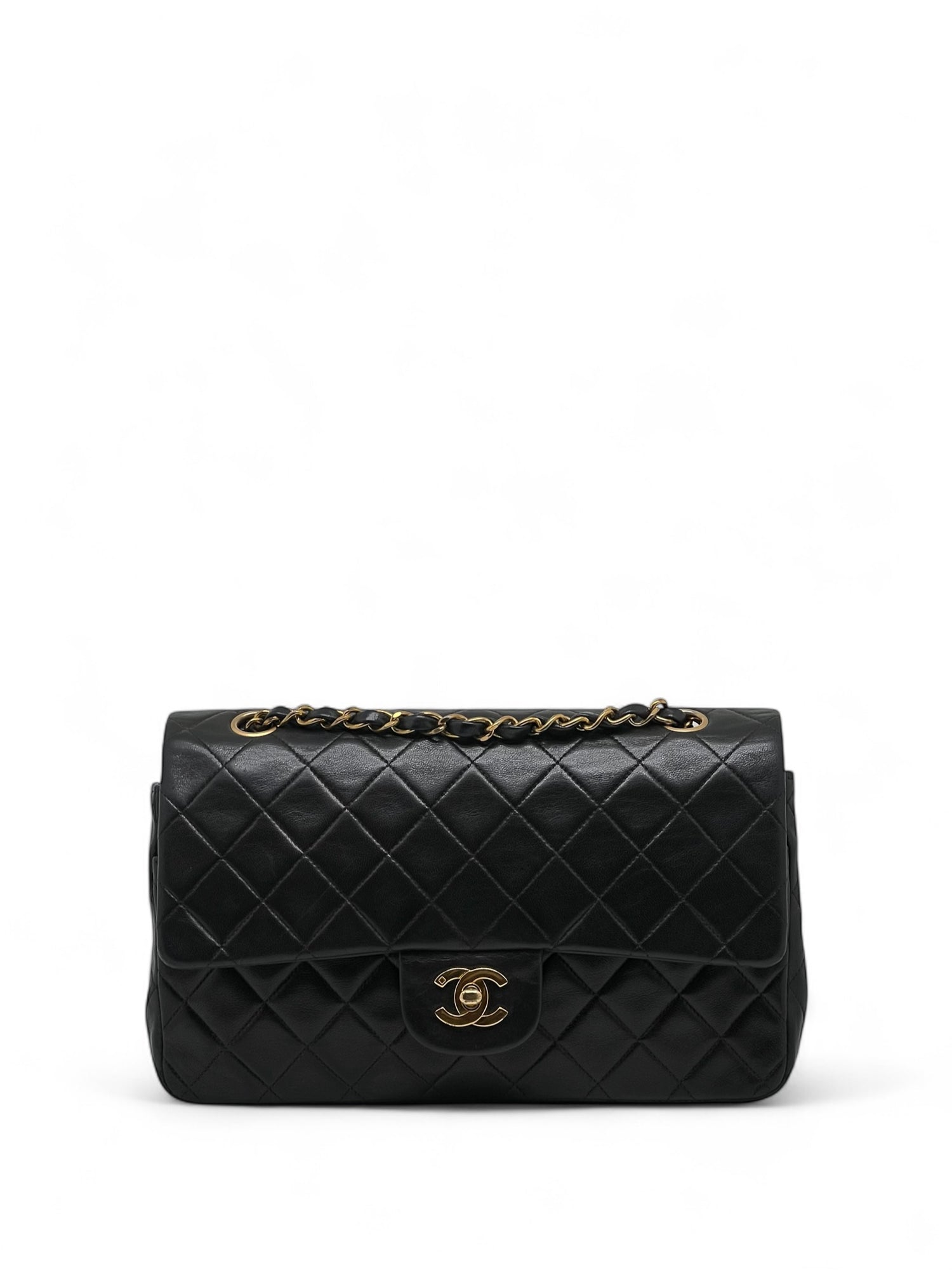 Chanel - Sac Timeless 25 double flap noir