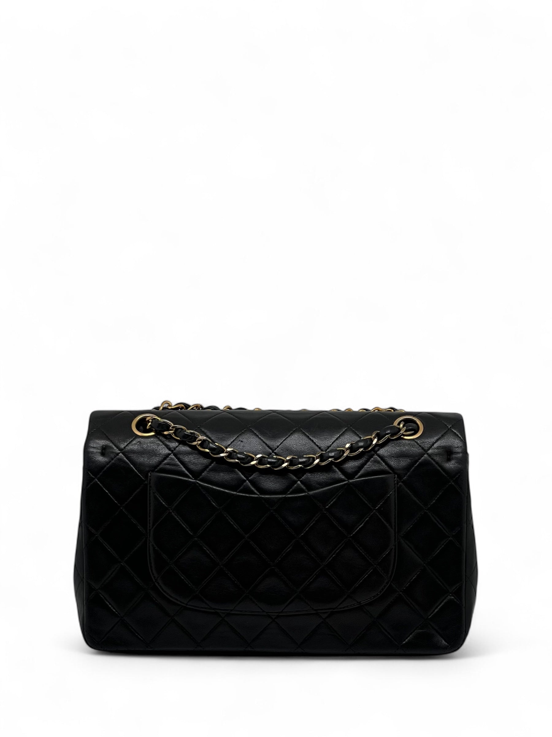 Chanel - Tasche Zeitlos 25 doppelte Klappe schwarz