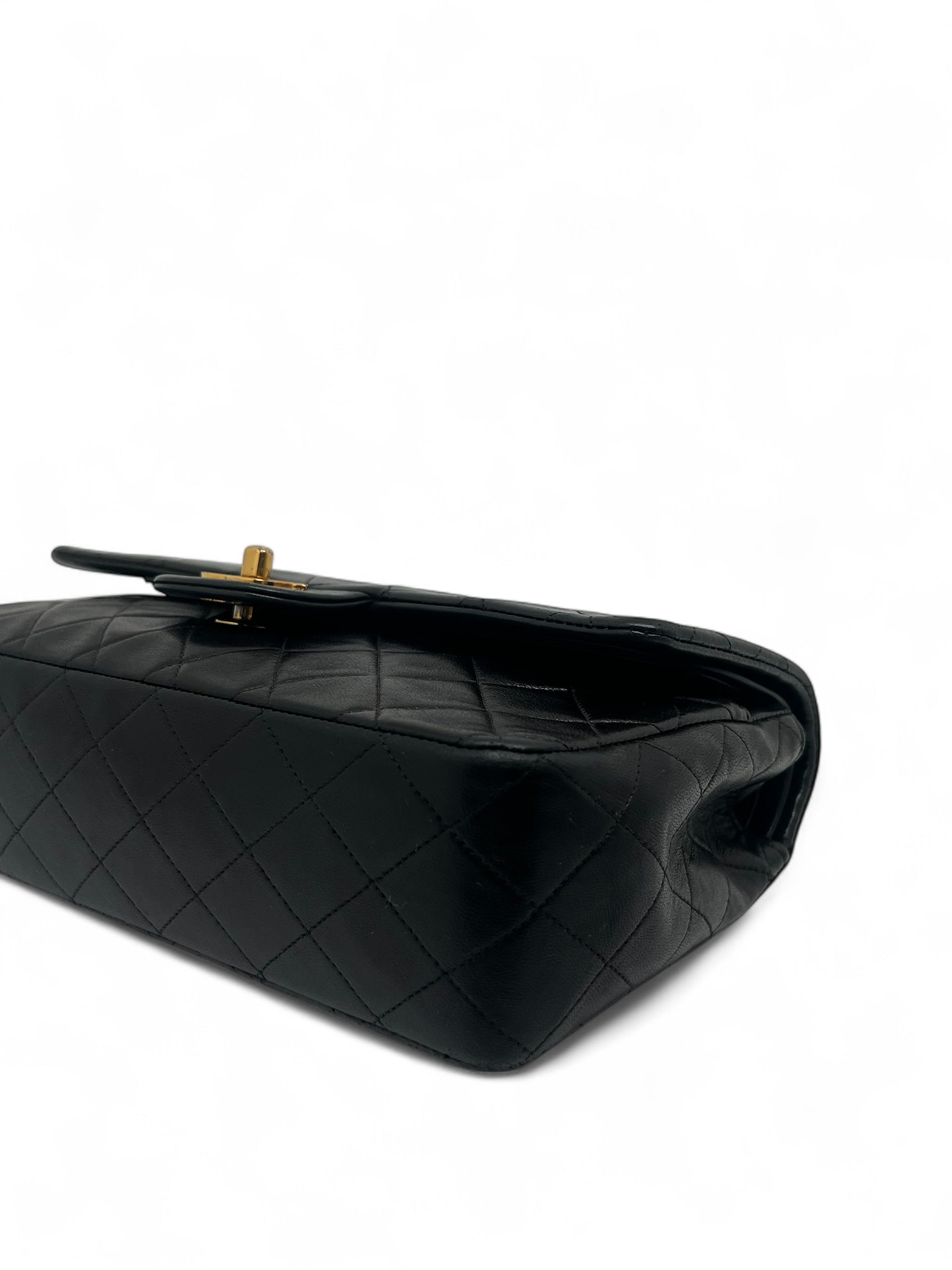 Chanel - Tasche Zeitlos 25 doppelte Klappe schwarz