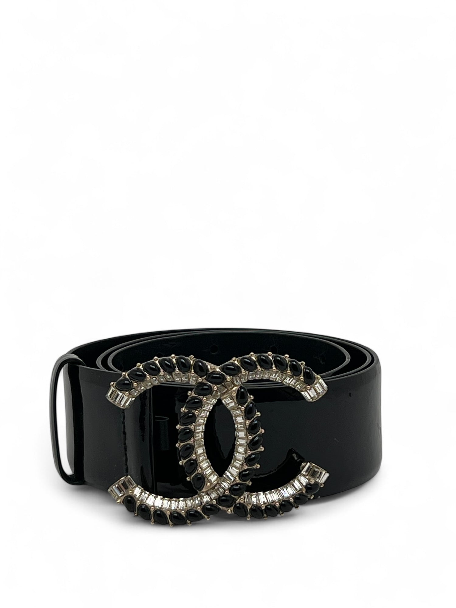 Chanel - Ceinture en cuir verni T.80