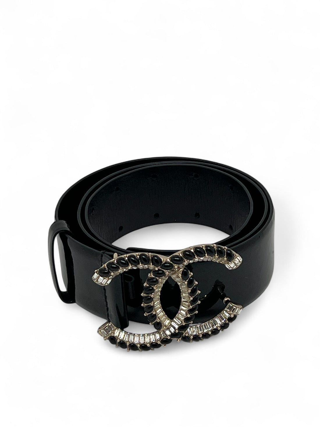 Chanel - Ceinture en cuir verni T.80