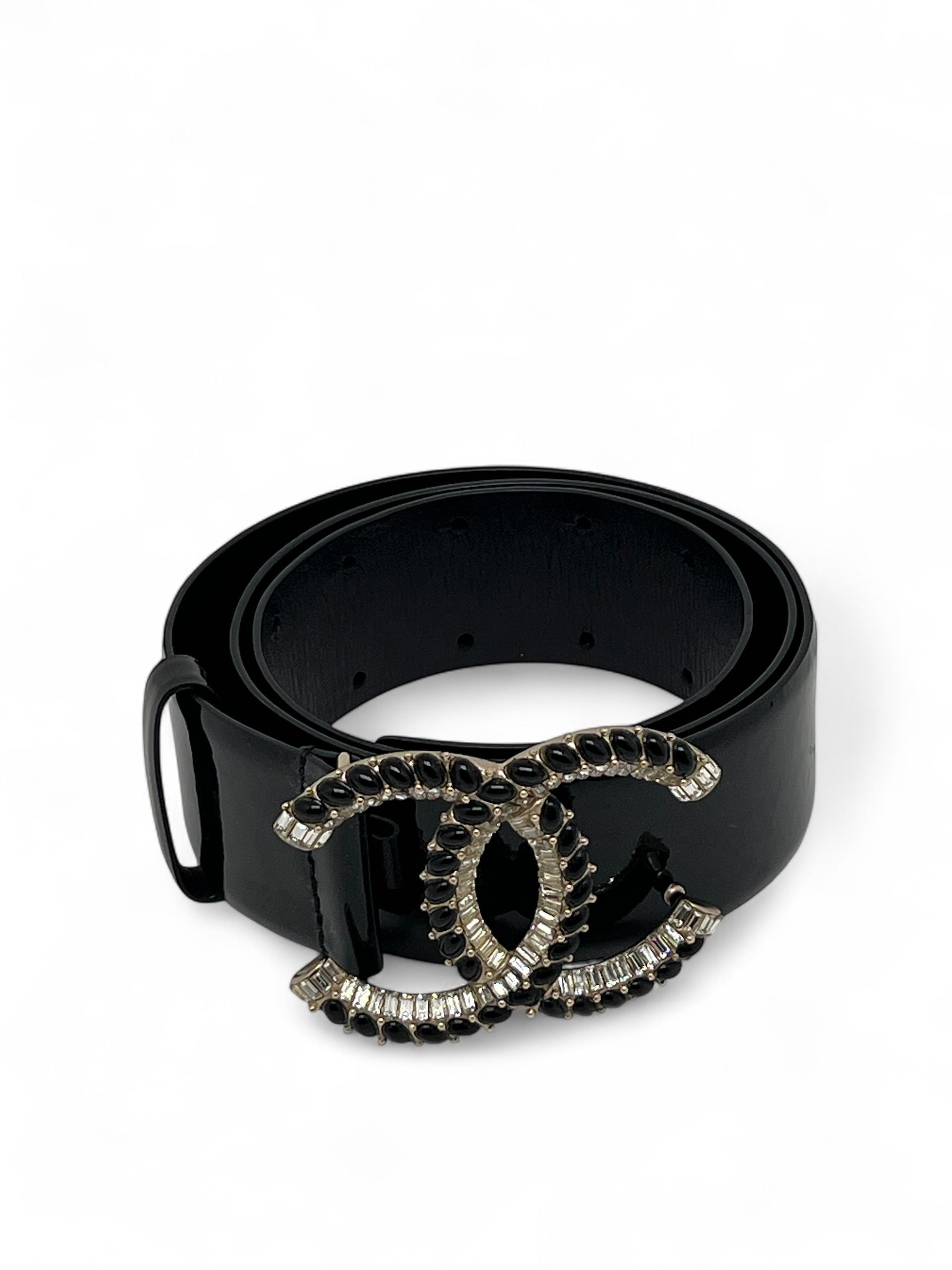 Chanel - Cintura in pelle verniciata T.80