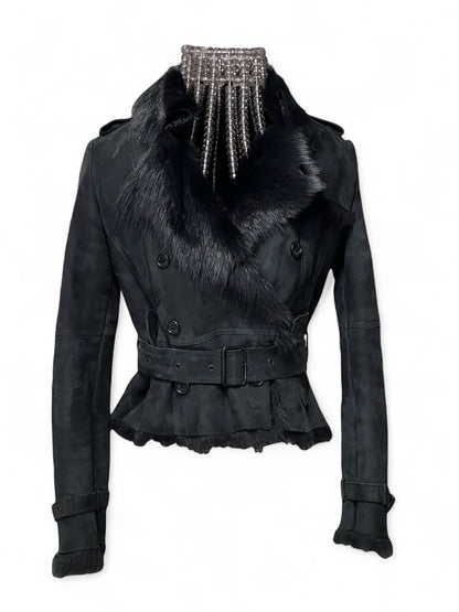Burberry -  Blouson en mouton T.38