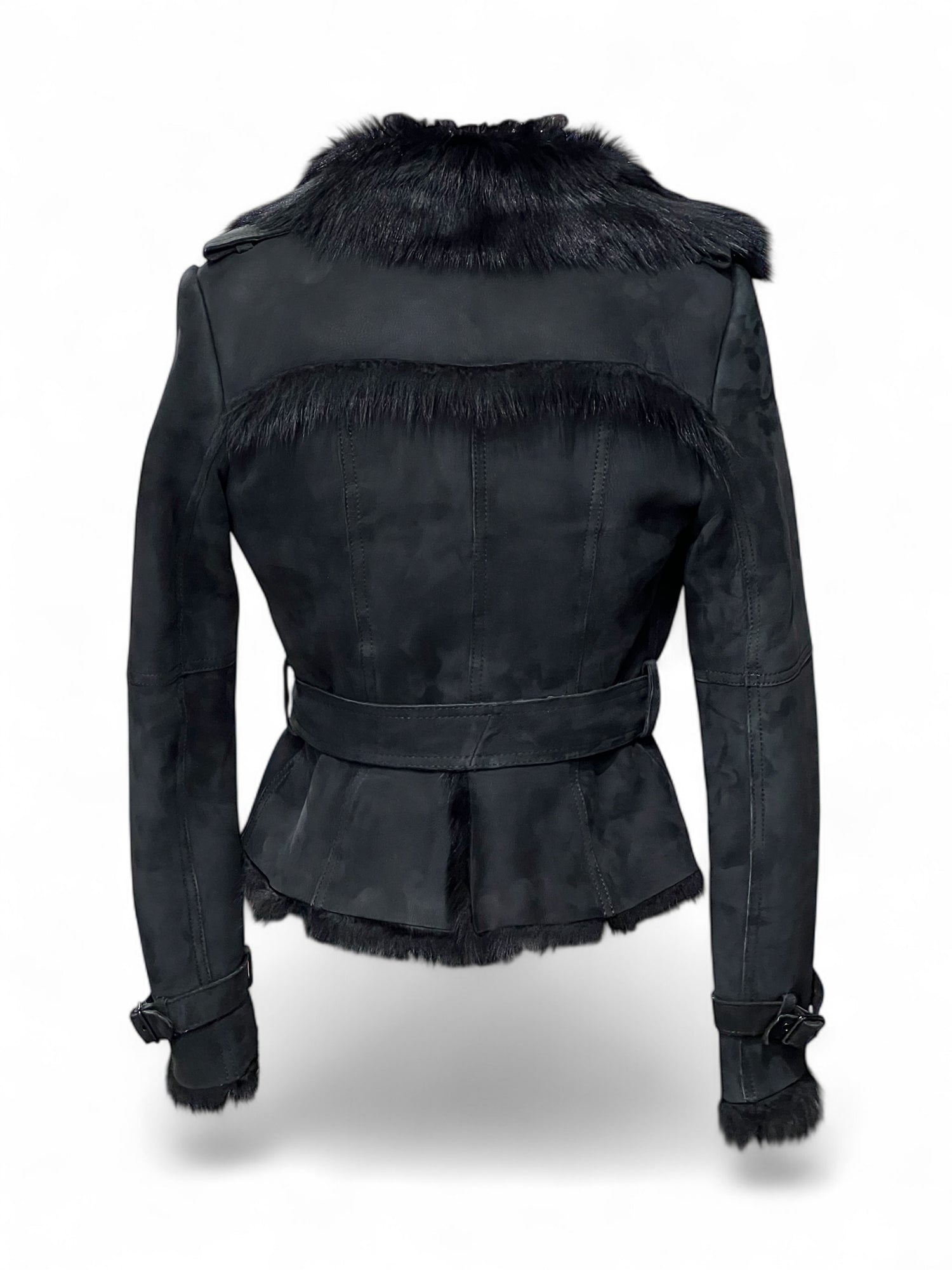 Burberry -  Blouson en mouton T.38