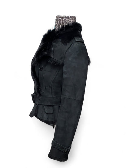 Burberry -  Blouson en mouton T.38