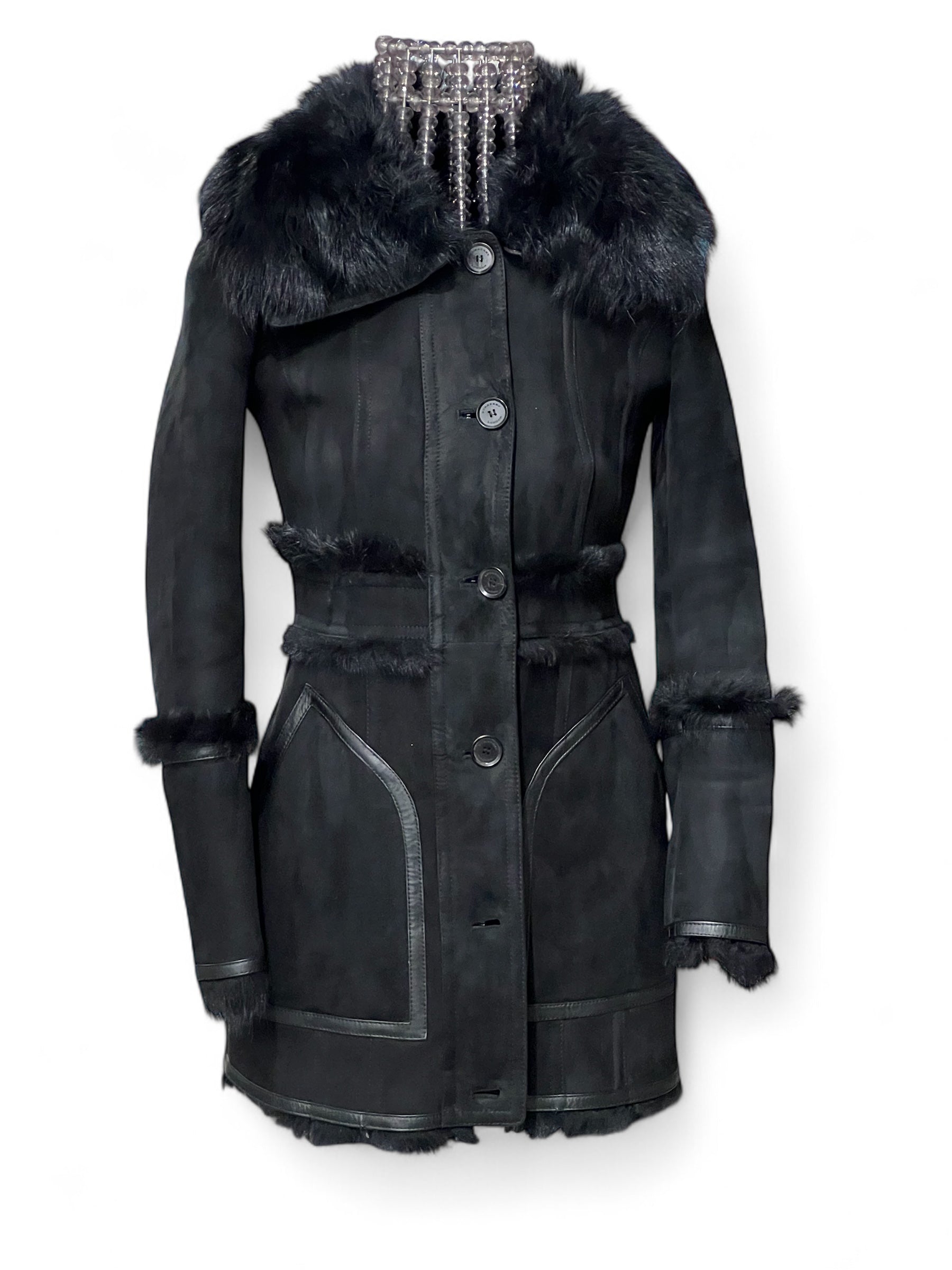 Burberry - Cappotto in agnello di Mongolia T.36
