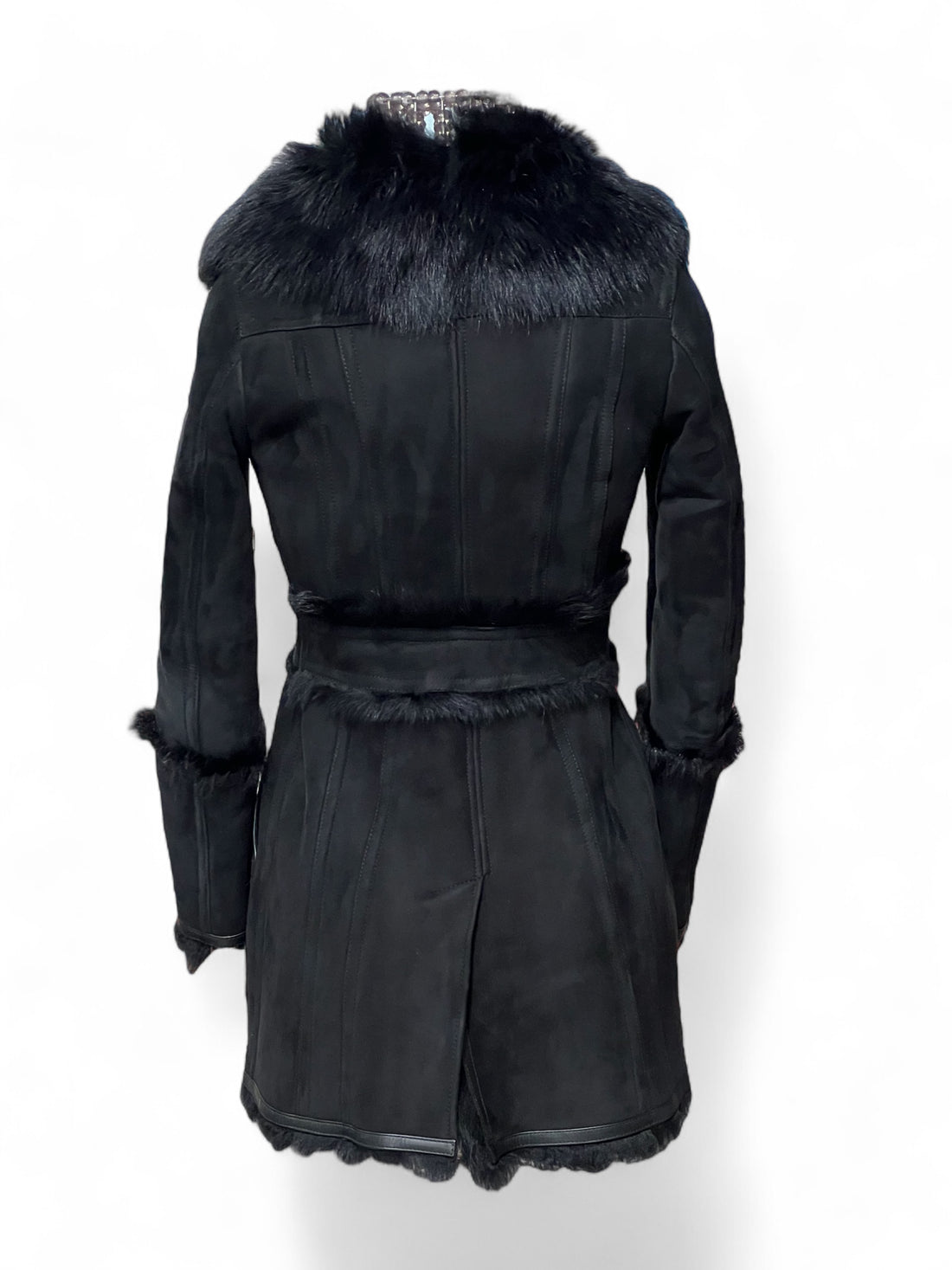 Burberry -  Manteau en agneau de Mongolie T.36