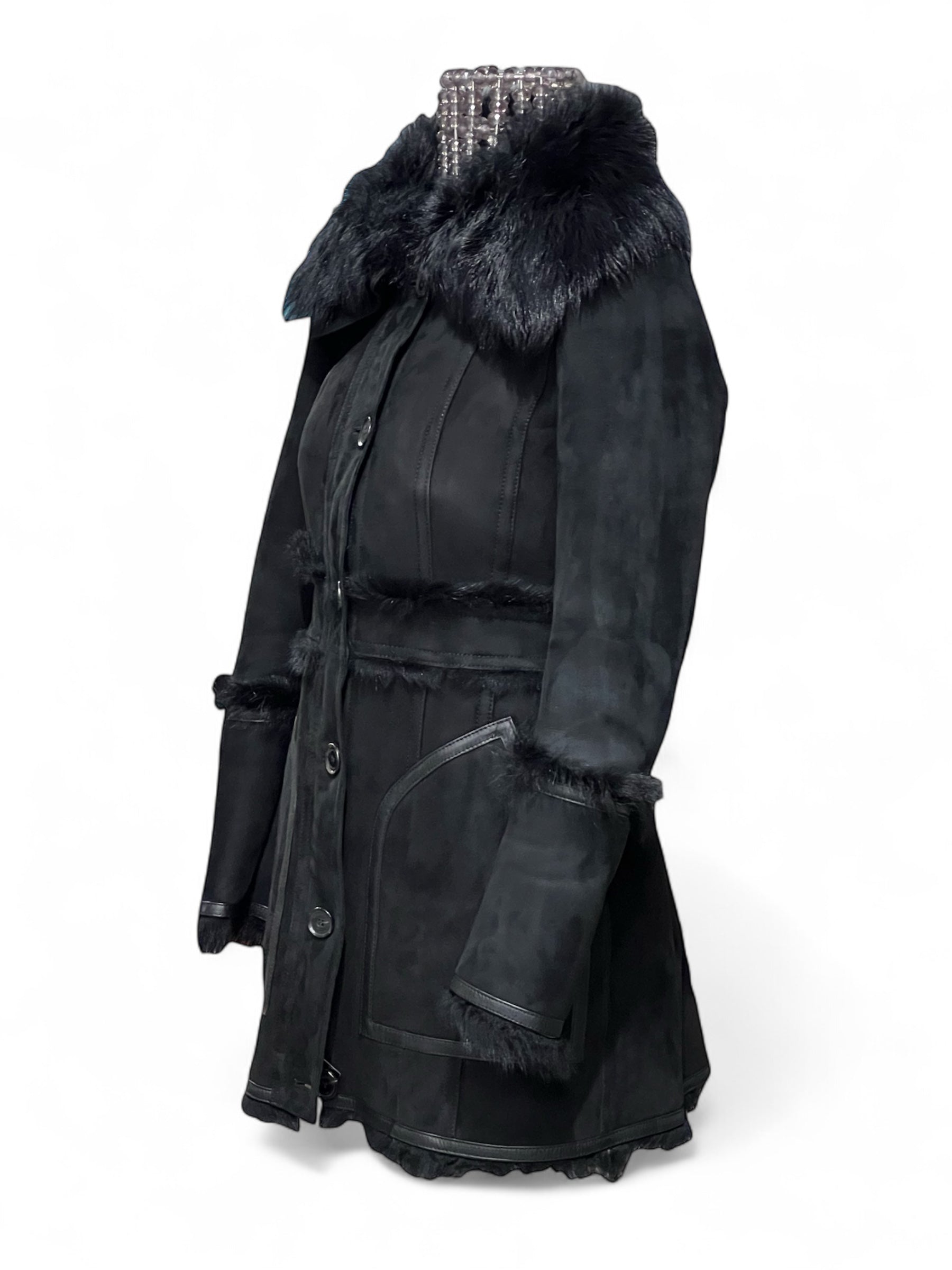 Burberry - Cappotto in agnello di Mongolia T.36
