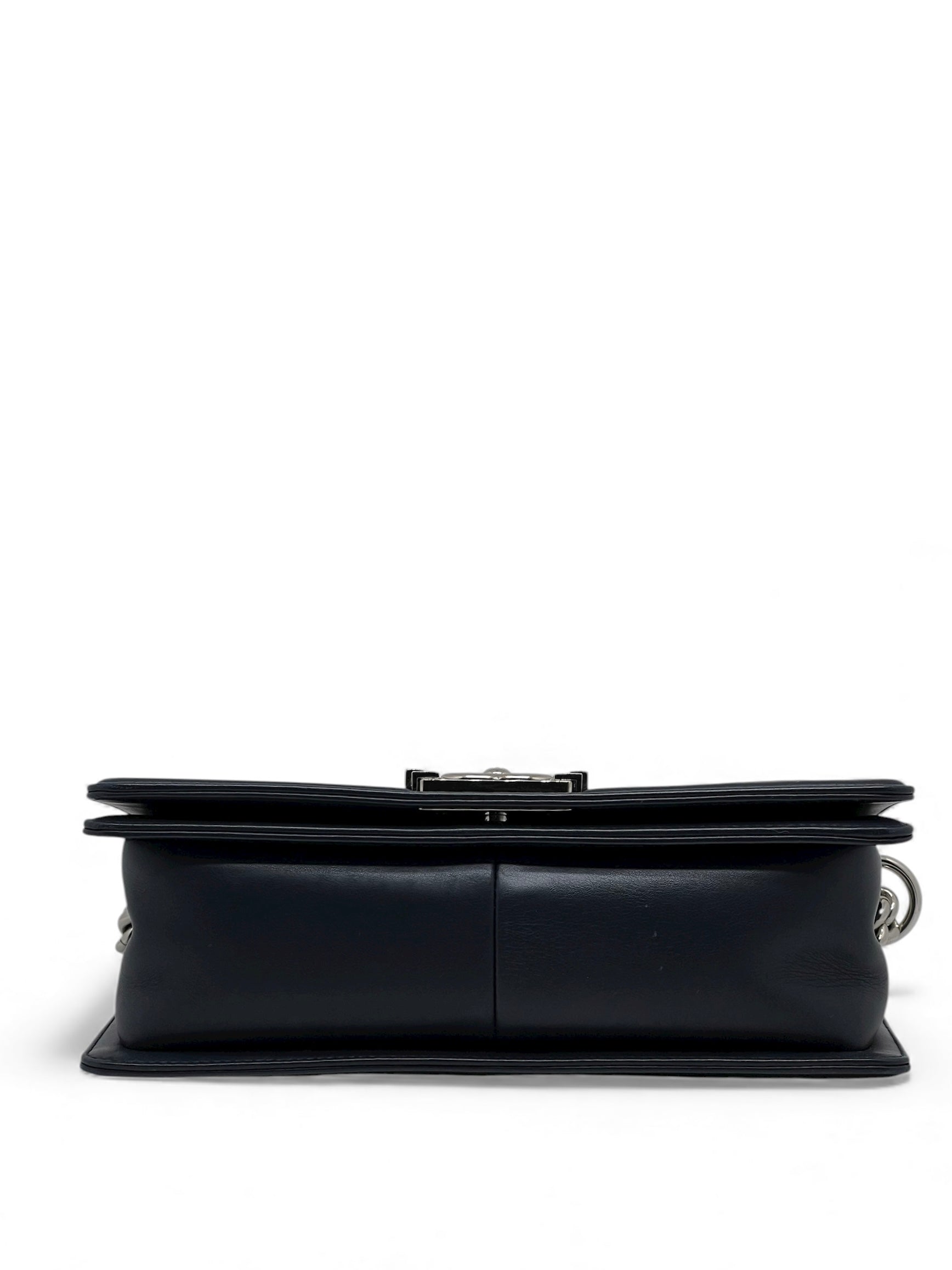 Chanel - Tasche Boy Chevron Marineblau