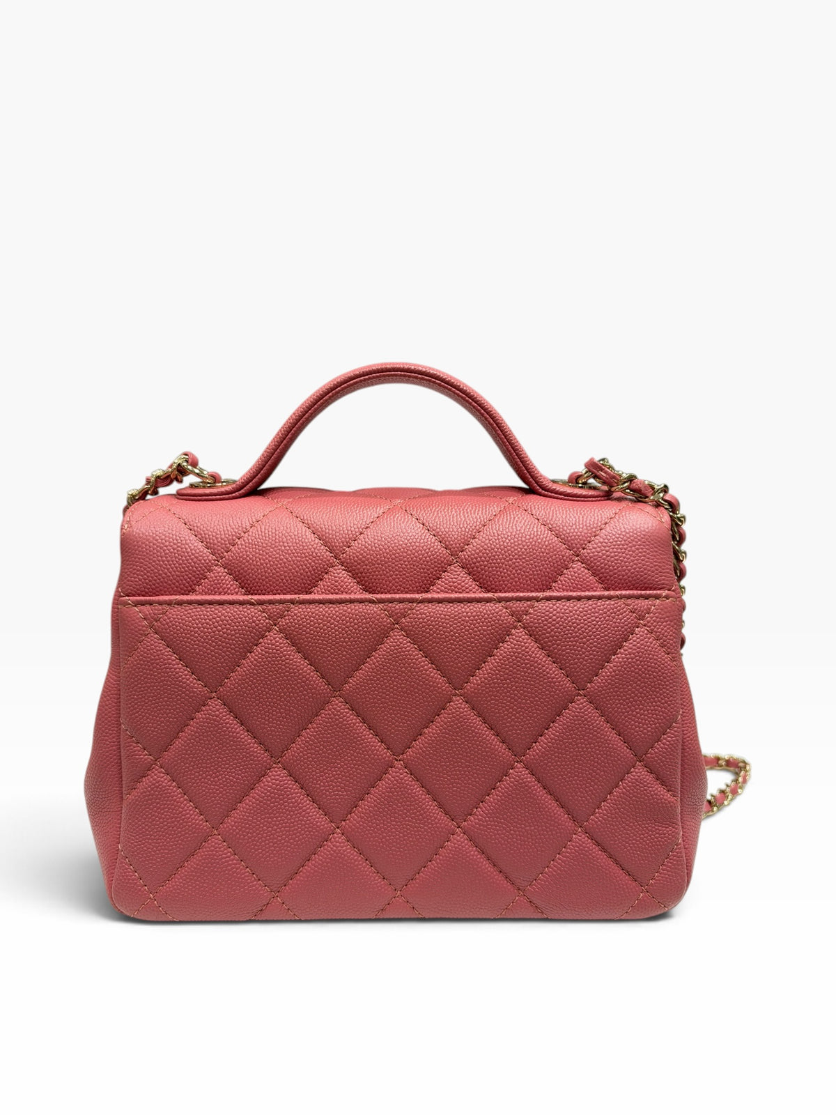 Chanel - Sac Business Affinity rose cuir caviar