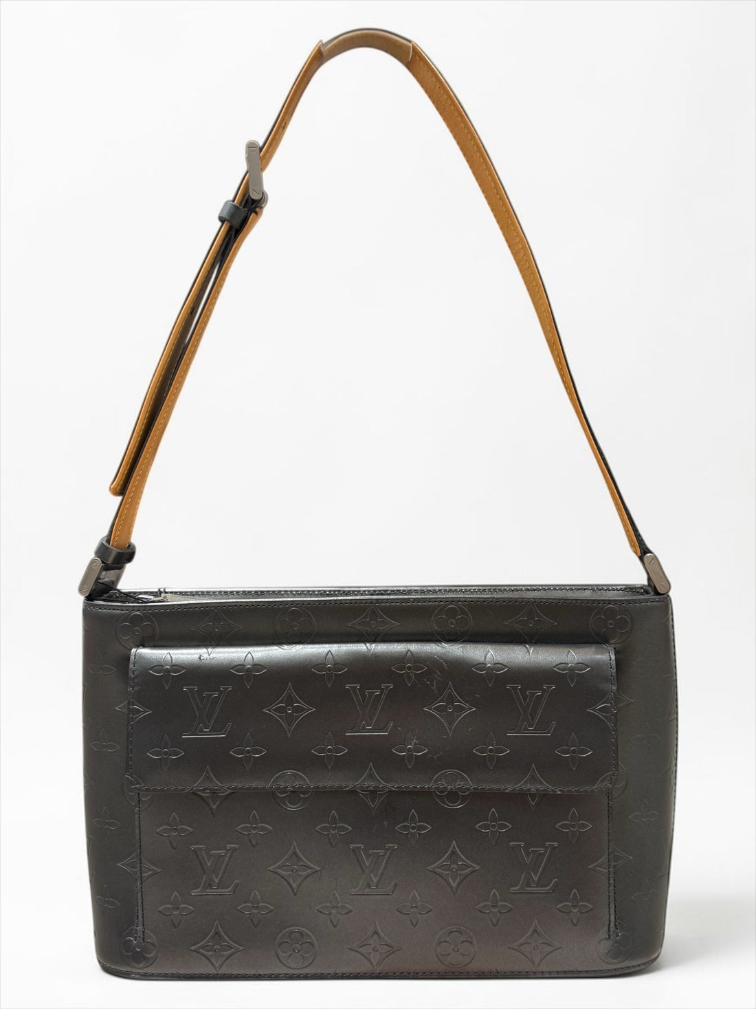 Louis Vuitton - Sac porté épaule Alston en cuir Monogramme Mat Noir