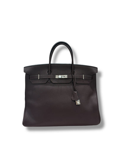 Hermès - Sac Birkin 40 Chocolat PHW