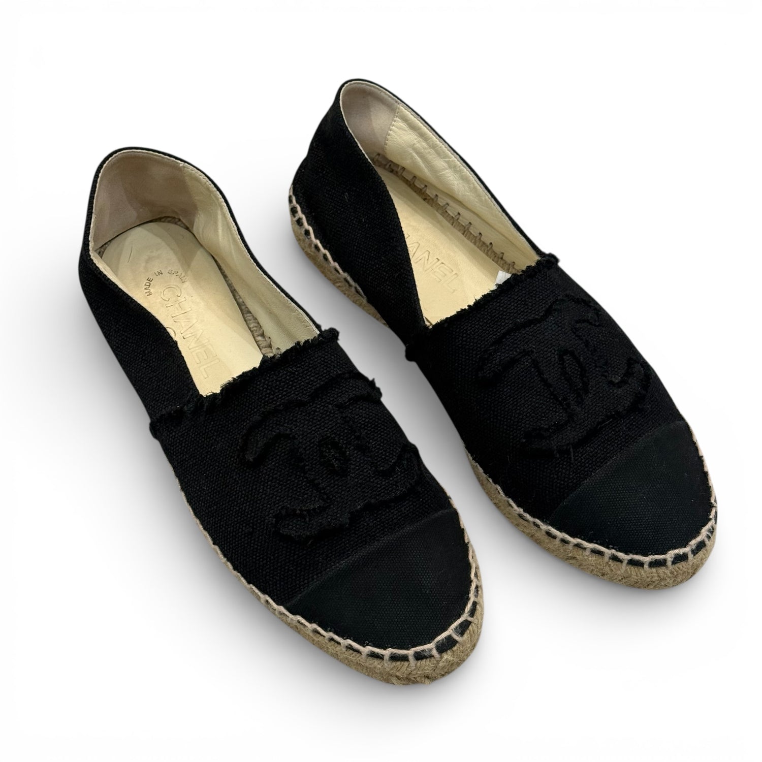 Chanel - Espadrilles noires T.40