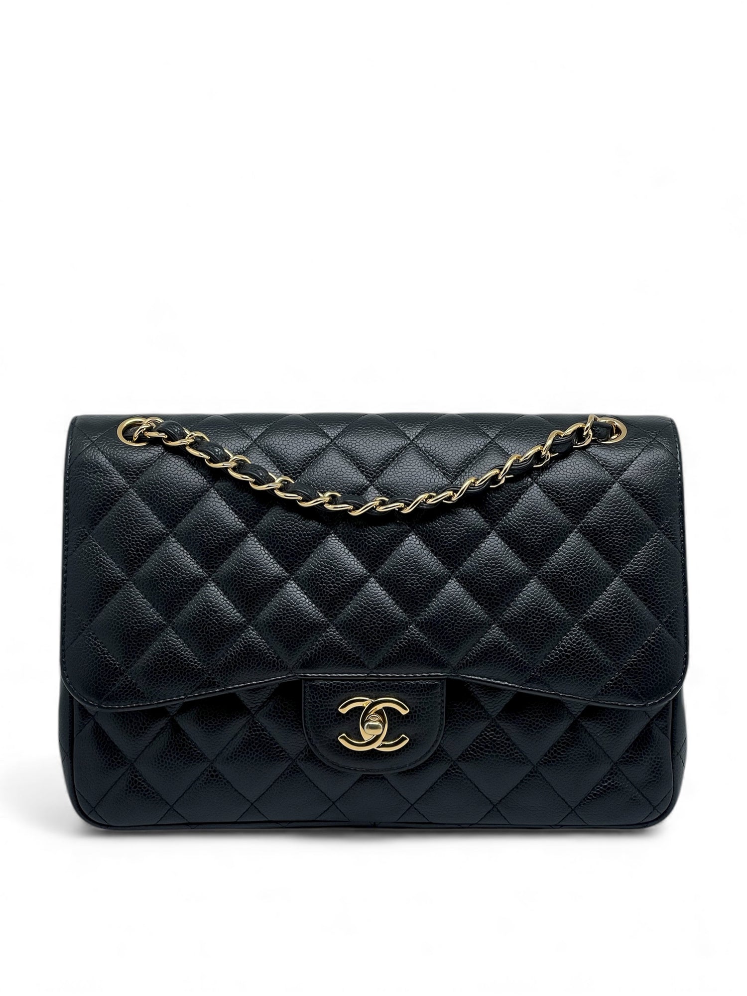 Chanel - Sac Jumbo cuir caviar