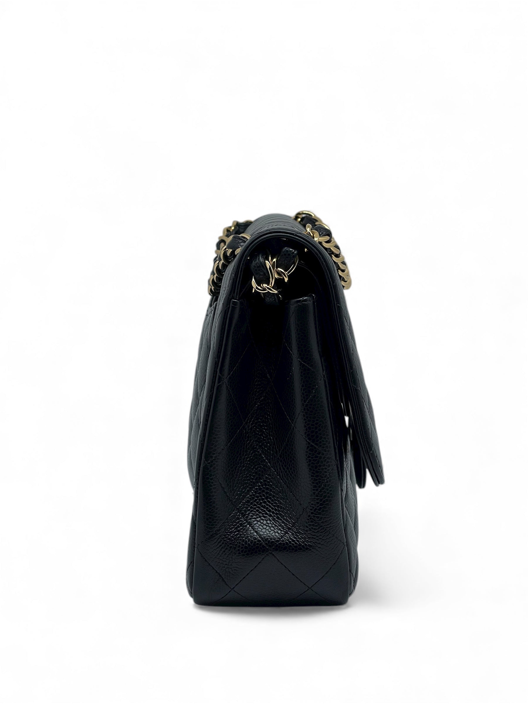 Chanel - Jumbo caviar leather bag