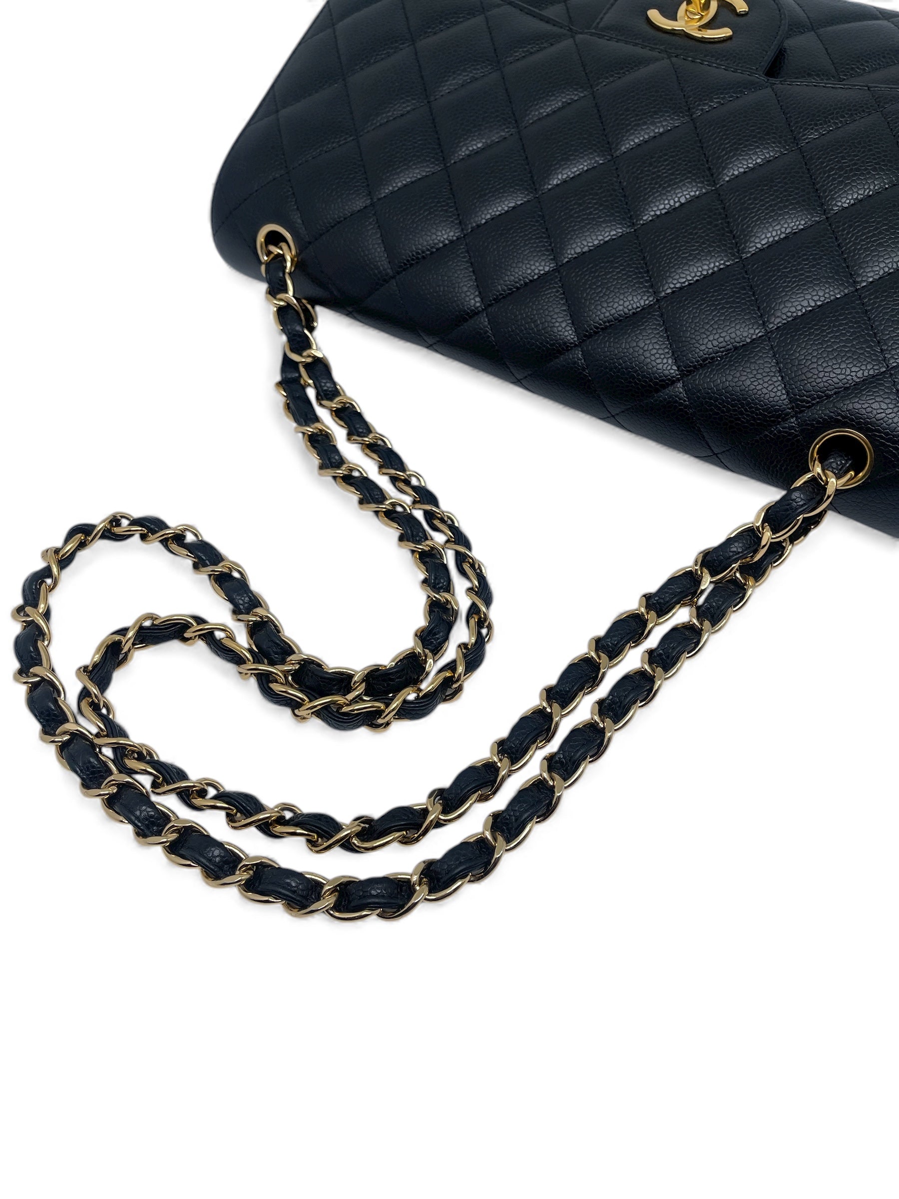 Chanel - Jumbo caviar leather bag