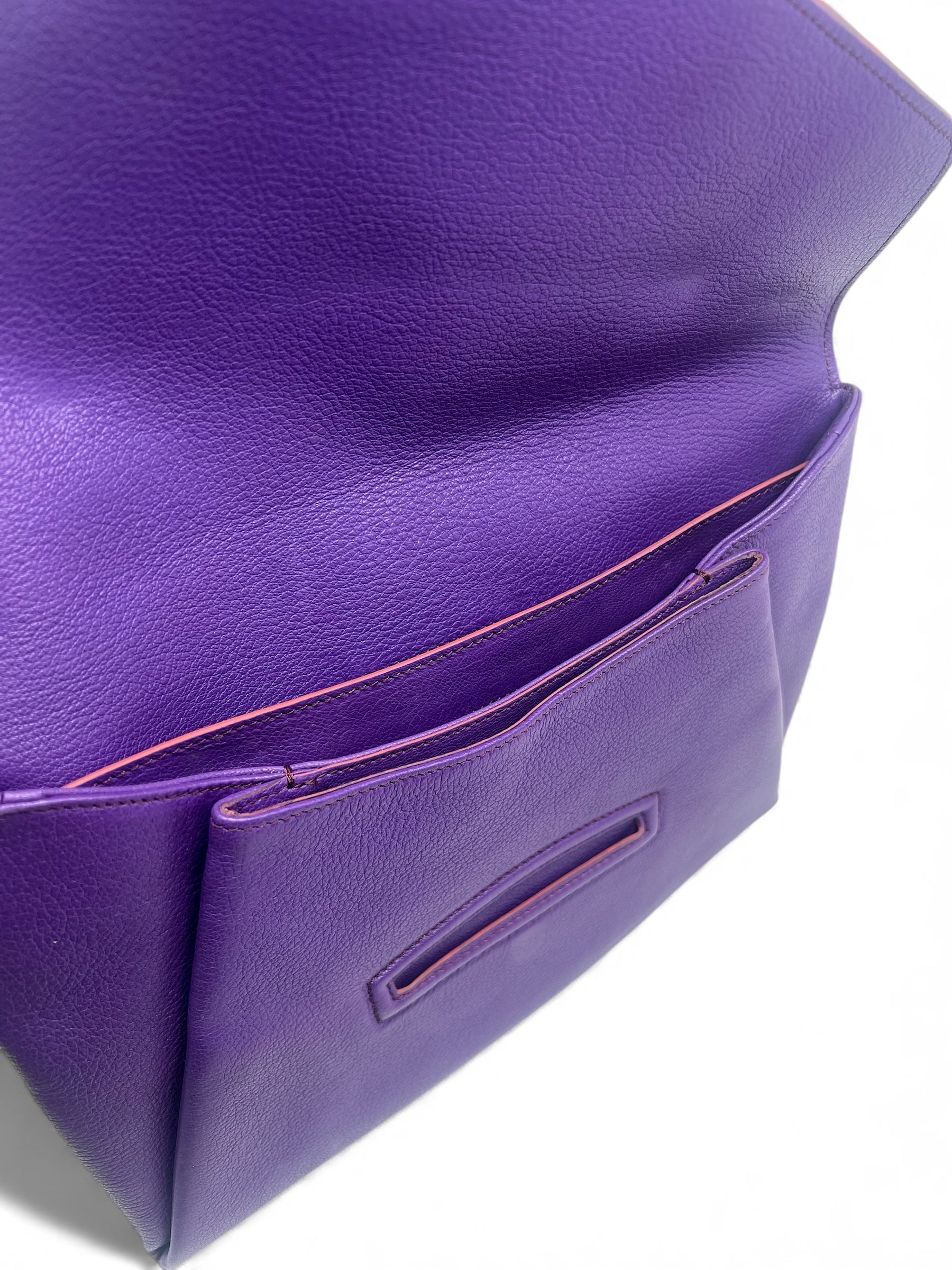 Givenchy - Purple envelope-style clutch