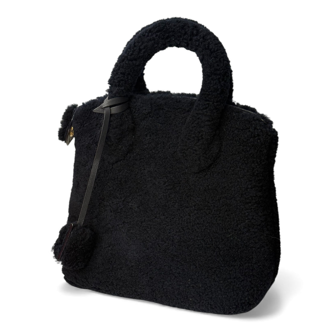 Louis Vuitton - Sac en shearling bleu marine lockit