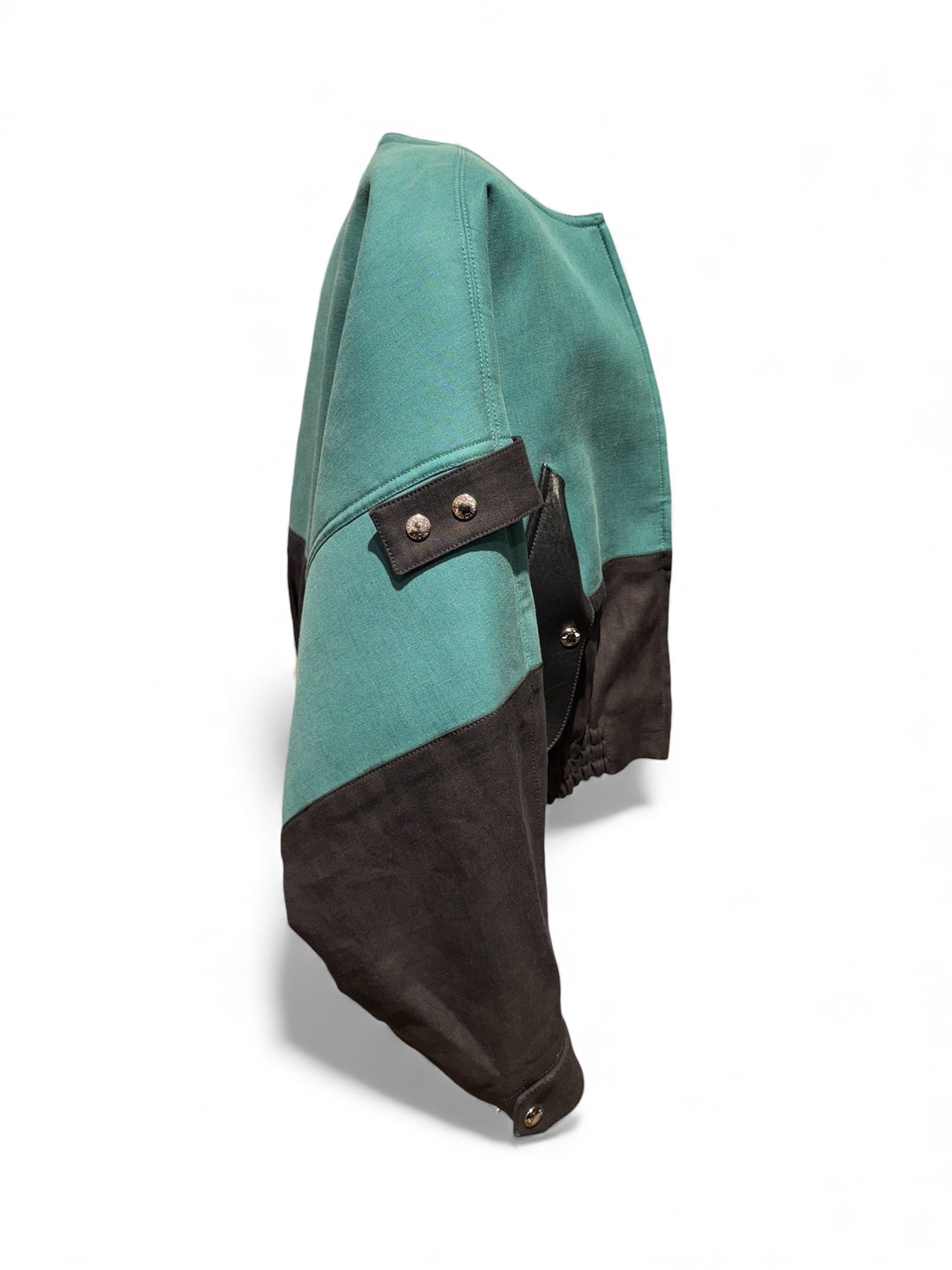 Louis Vuitton - Bomberjacke aus Jeansstoff und Leder T34